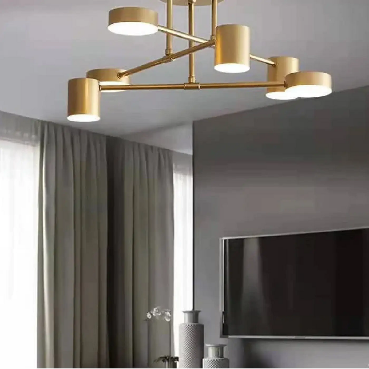 Plafonnier LED Contemporain pour Salon – Lavan