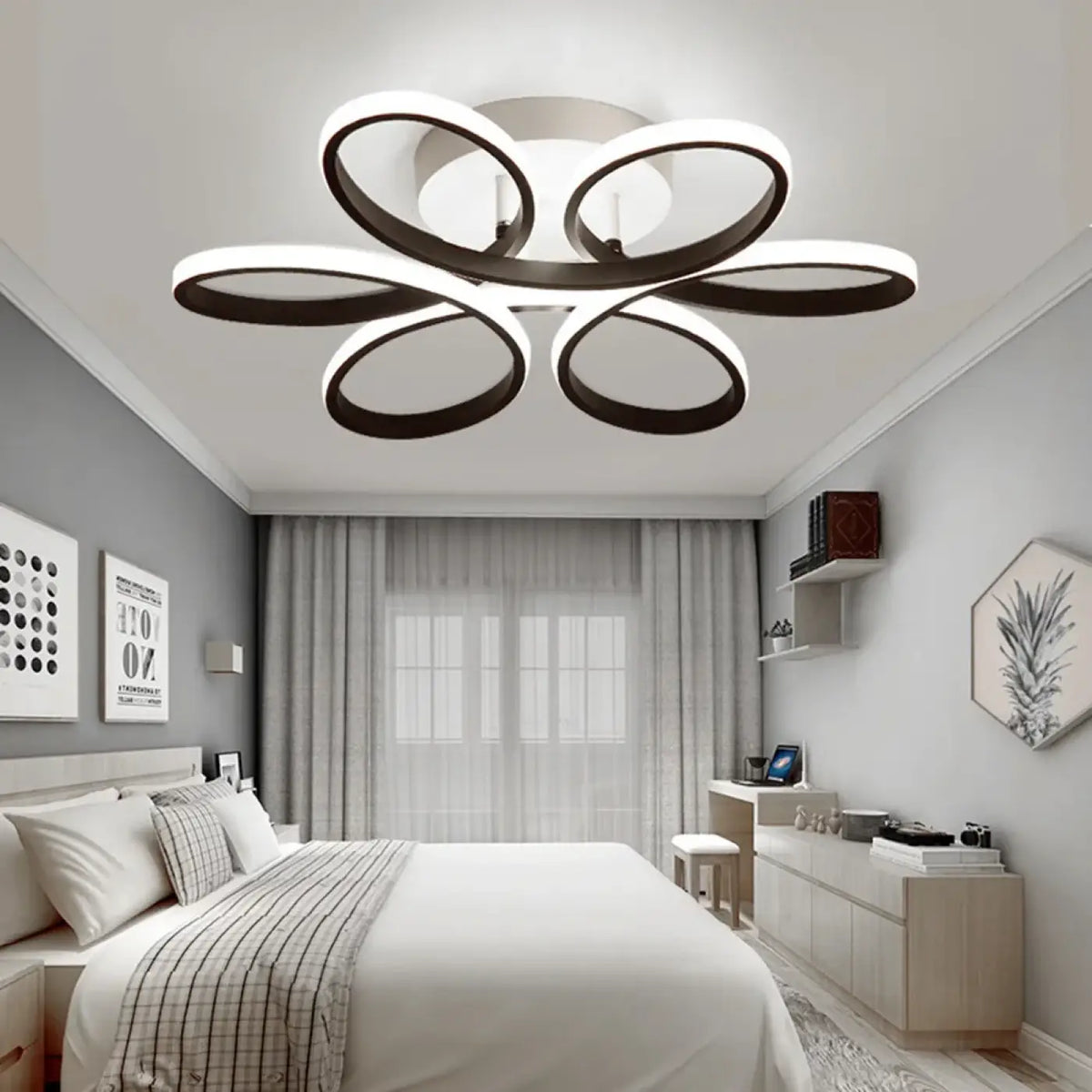 Plafonnier LED Floral Ovale – Idette