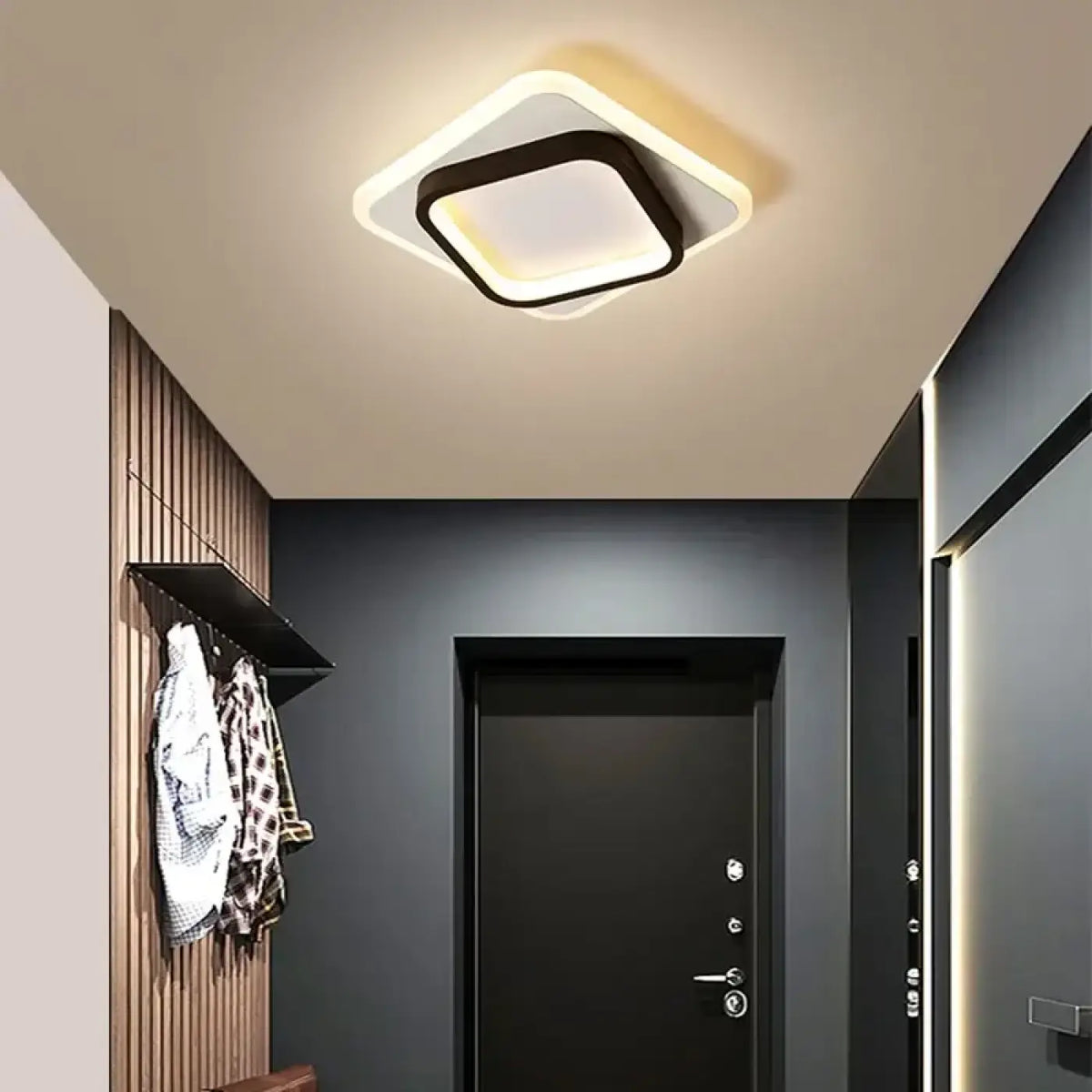Plafonnier LED Carré à Cadre – Falan