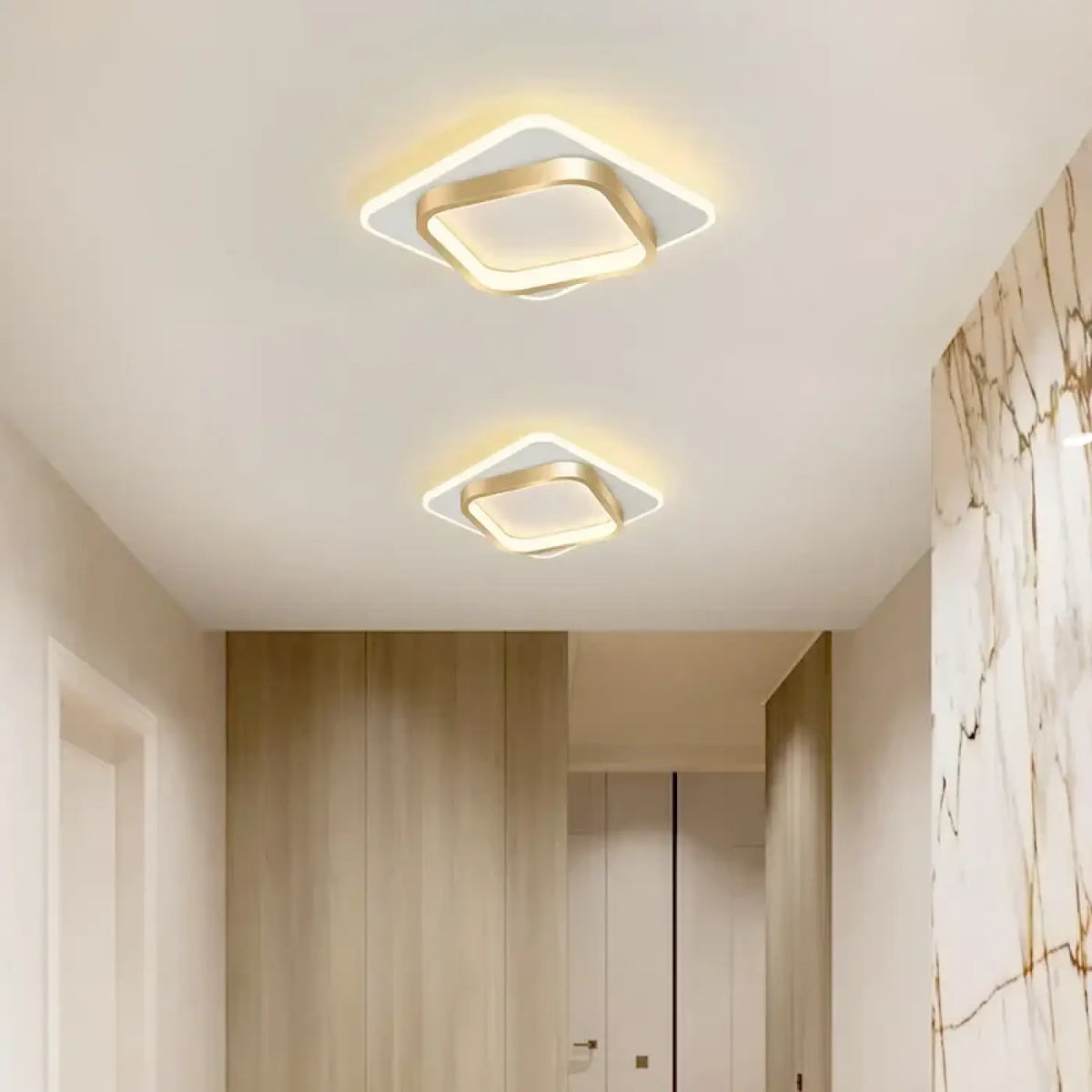 Plafonnier LED Carré à Cadre – Falan