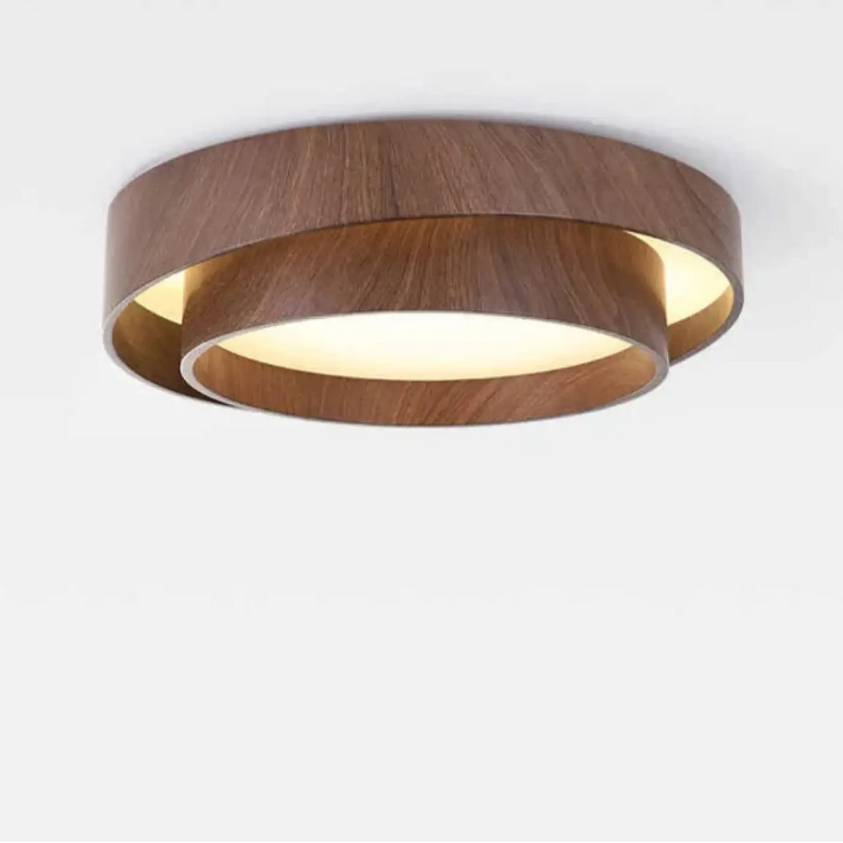 Plafonnier Rond en Bois à Anneau – Taline