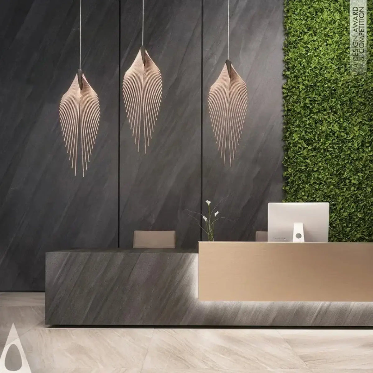Suspension Design Ailée en Métal – Fovette