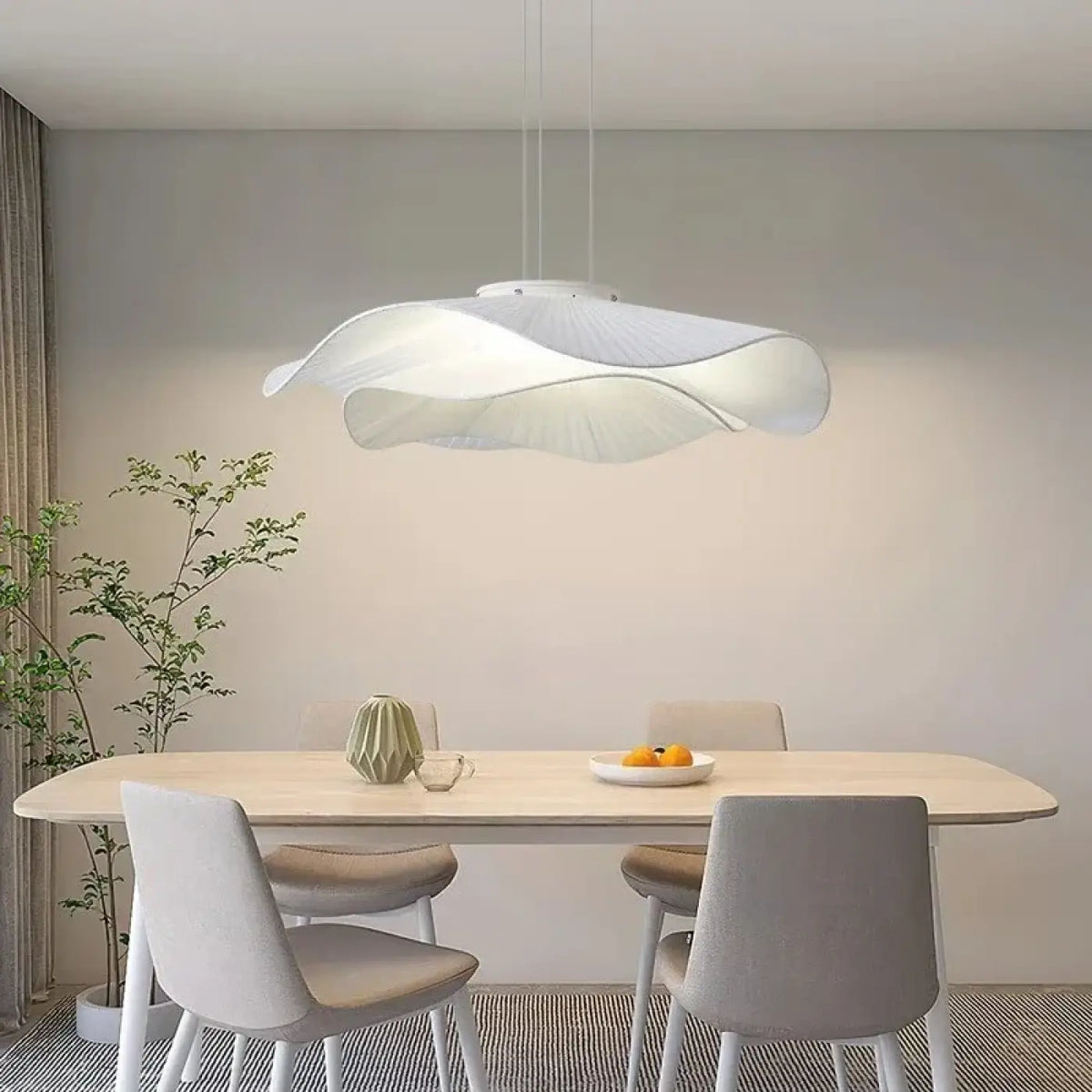 Suspension en Tissu Blanc et Métal – Brive