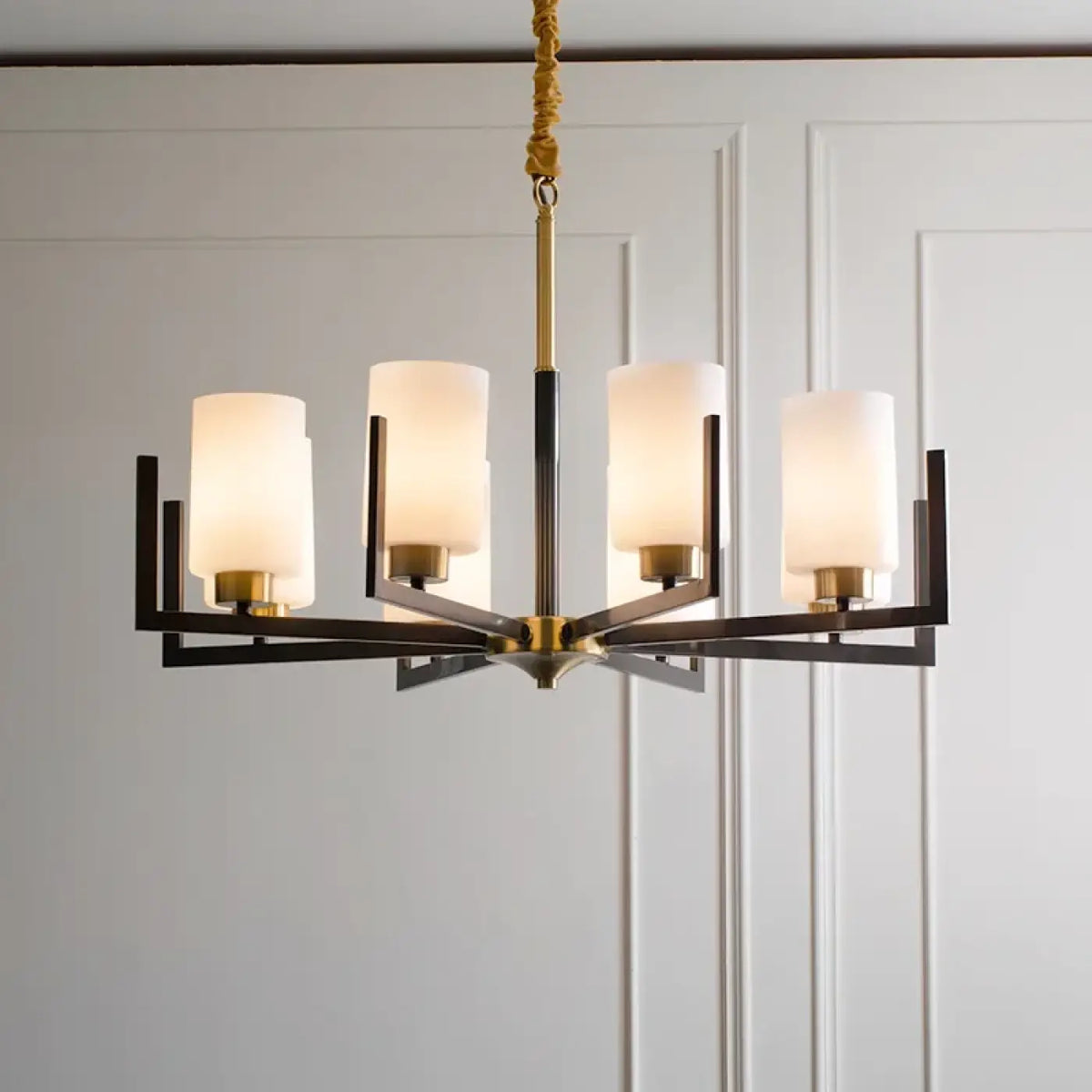 Suspension Cylindres en Verre Opalin – Bivelle