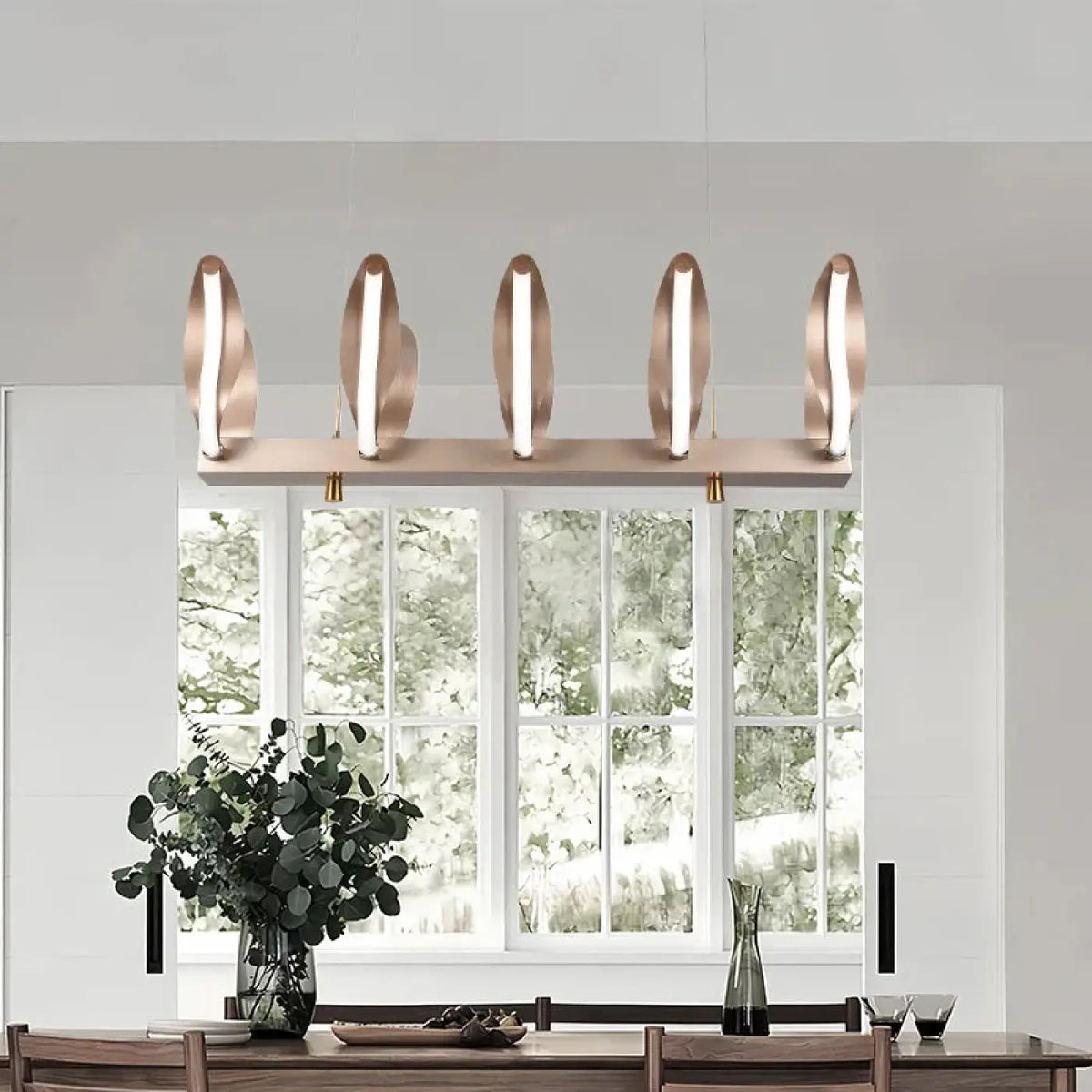 Suspension LED Vagues Dorées – Komo