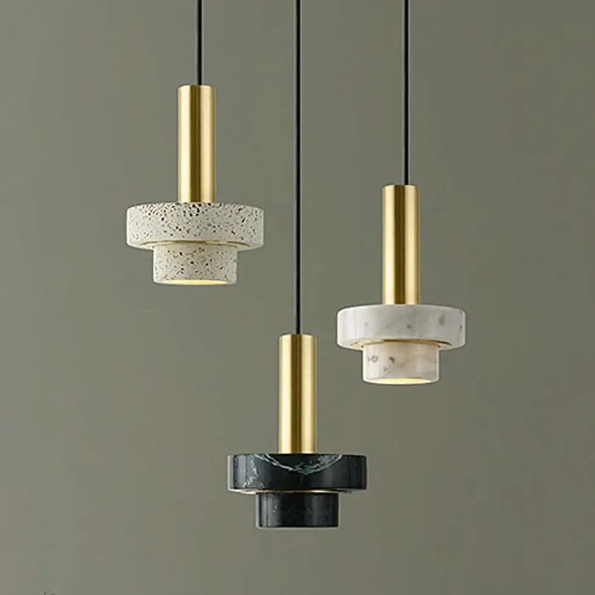 Suspension Laiton et Terrazzo – Vorelle