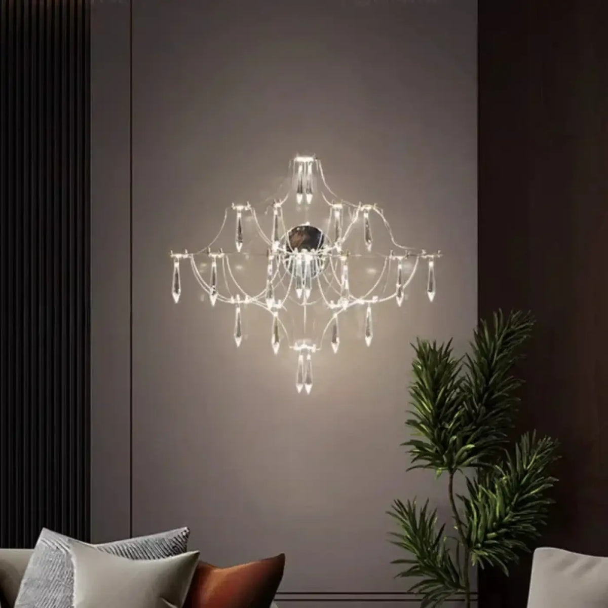 Applique Murale en Cristal et Verre – Rovane