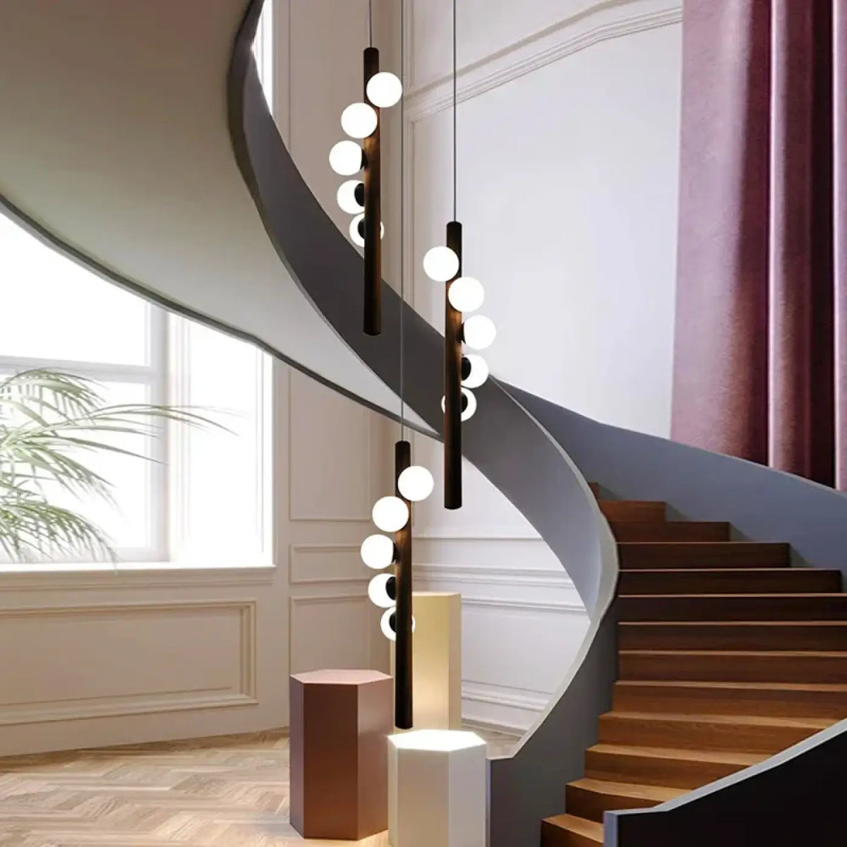 Suspension LED Boules Verticales – Zania
