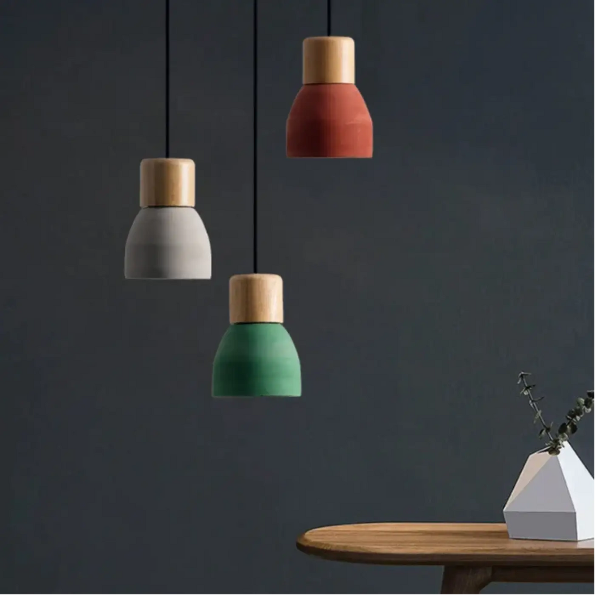 Suspension Scandinave en Bois Coloré – Mélan