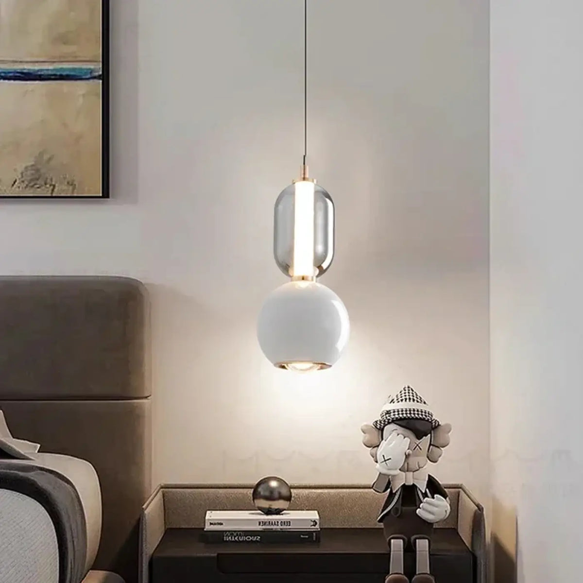 Suspension Globe en Verre Opalin – Josine