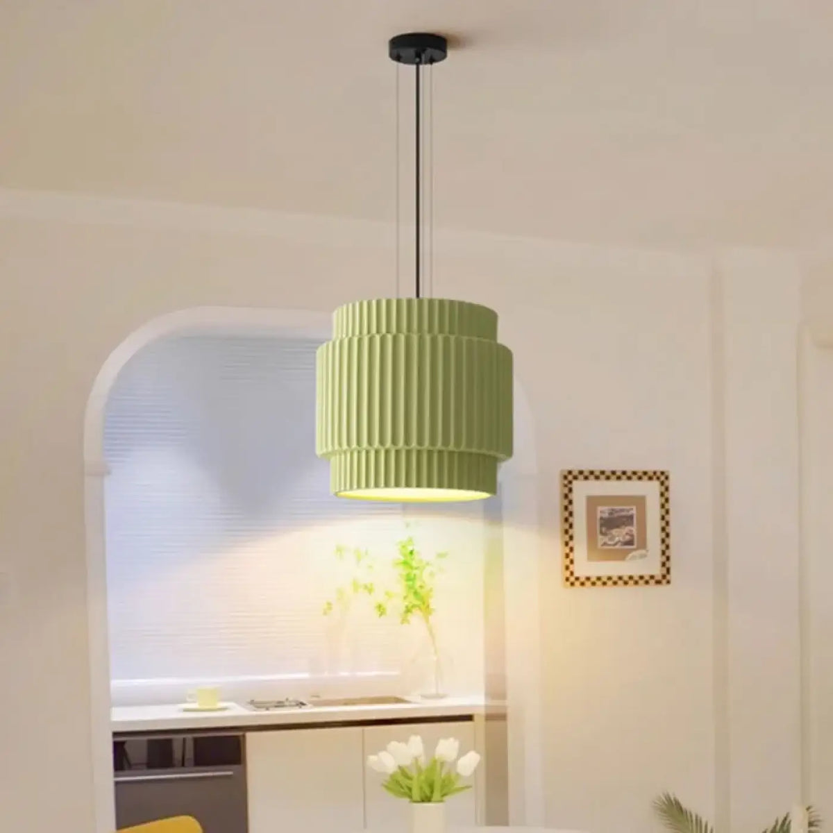 Suspension Abat-jour Plissé Scandinave – Ridel