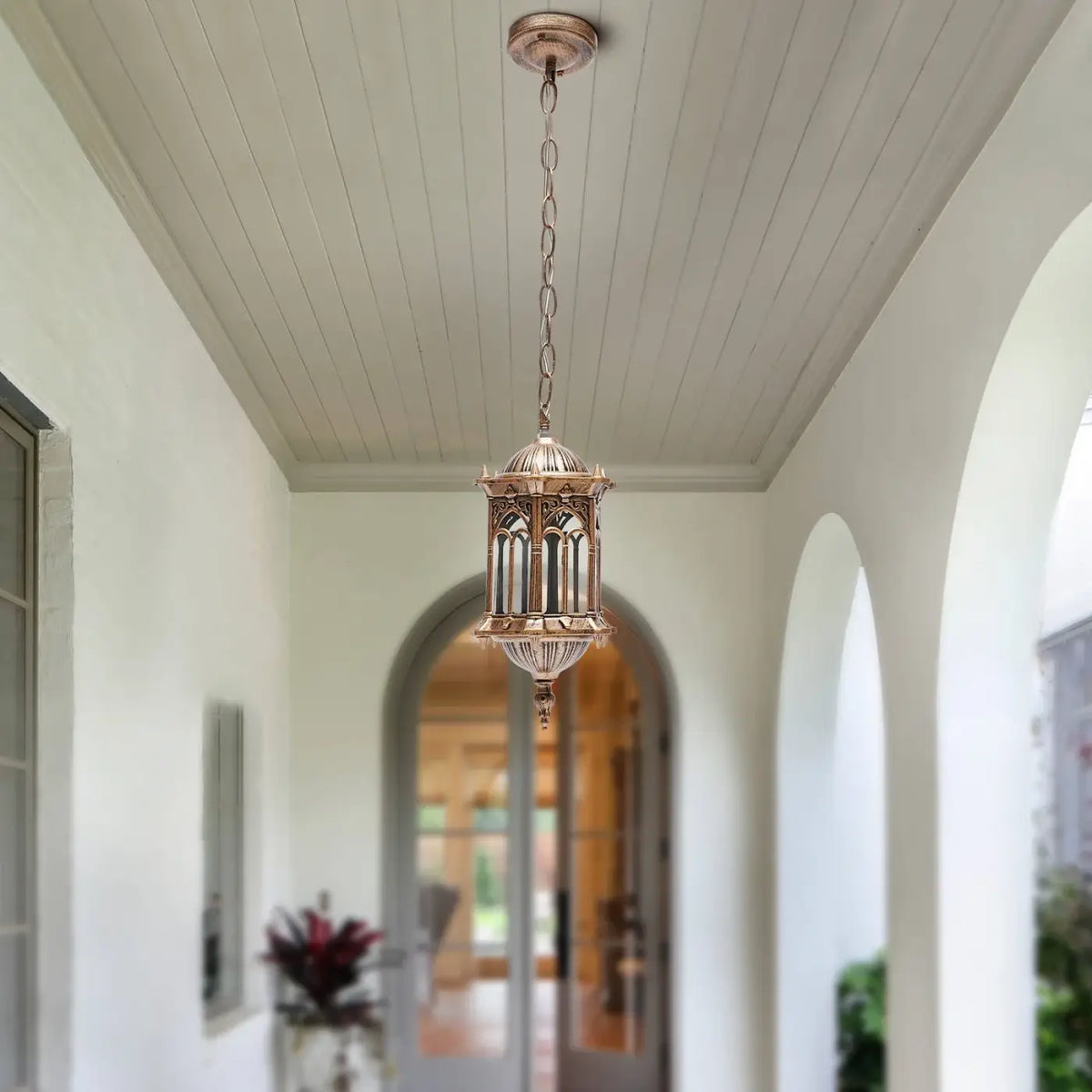 Lanterne Extérieure Orientale Dorée – Bolio