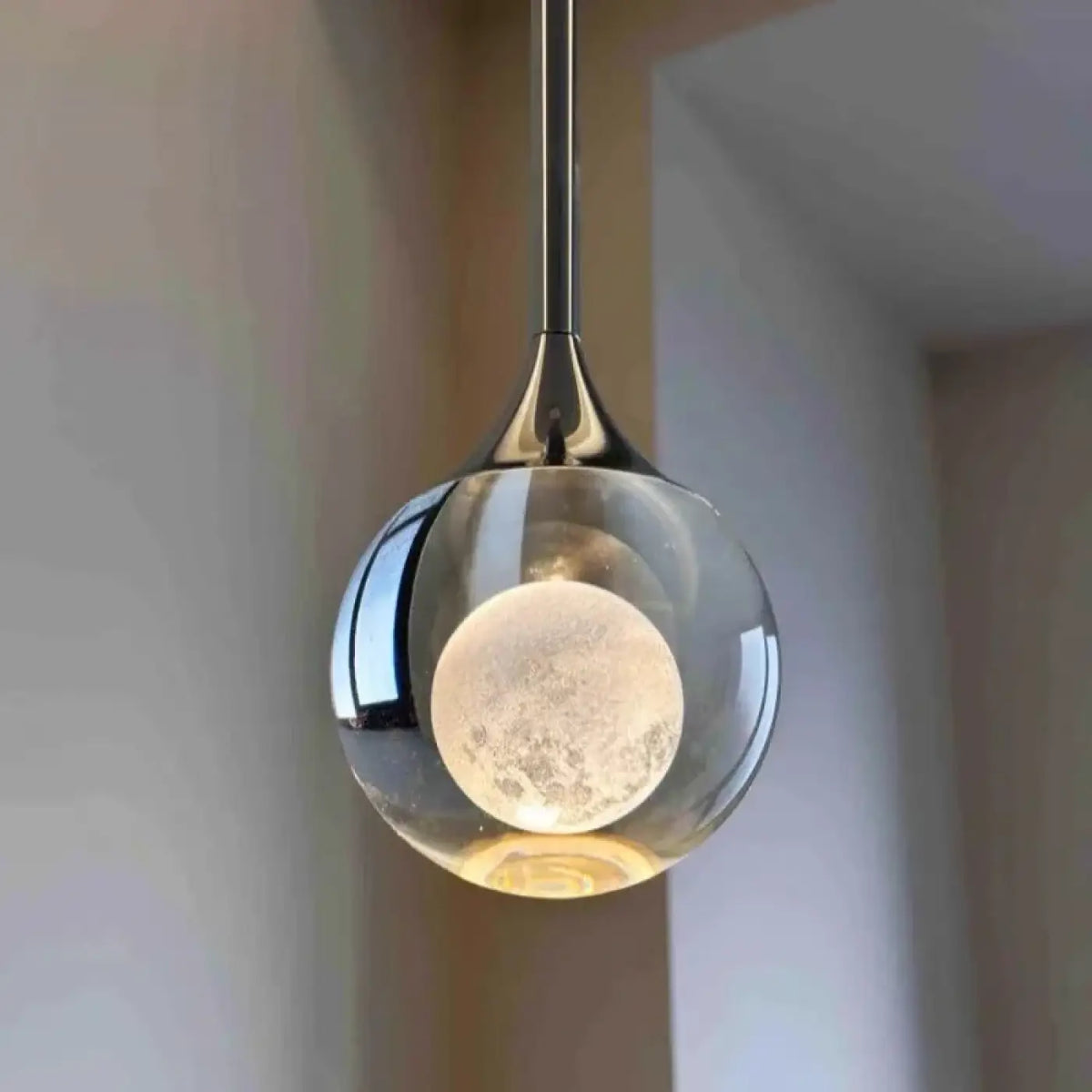 Suspension Goutte Chromée de Chevet – Mivio