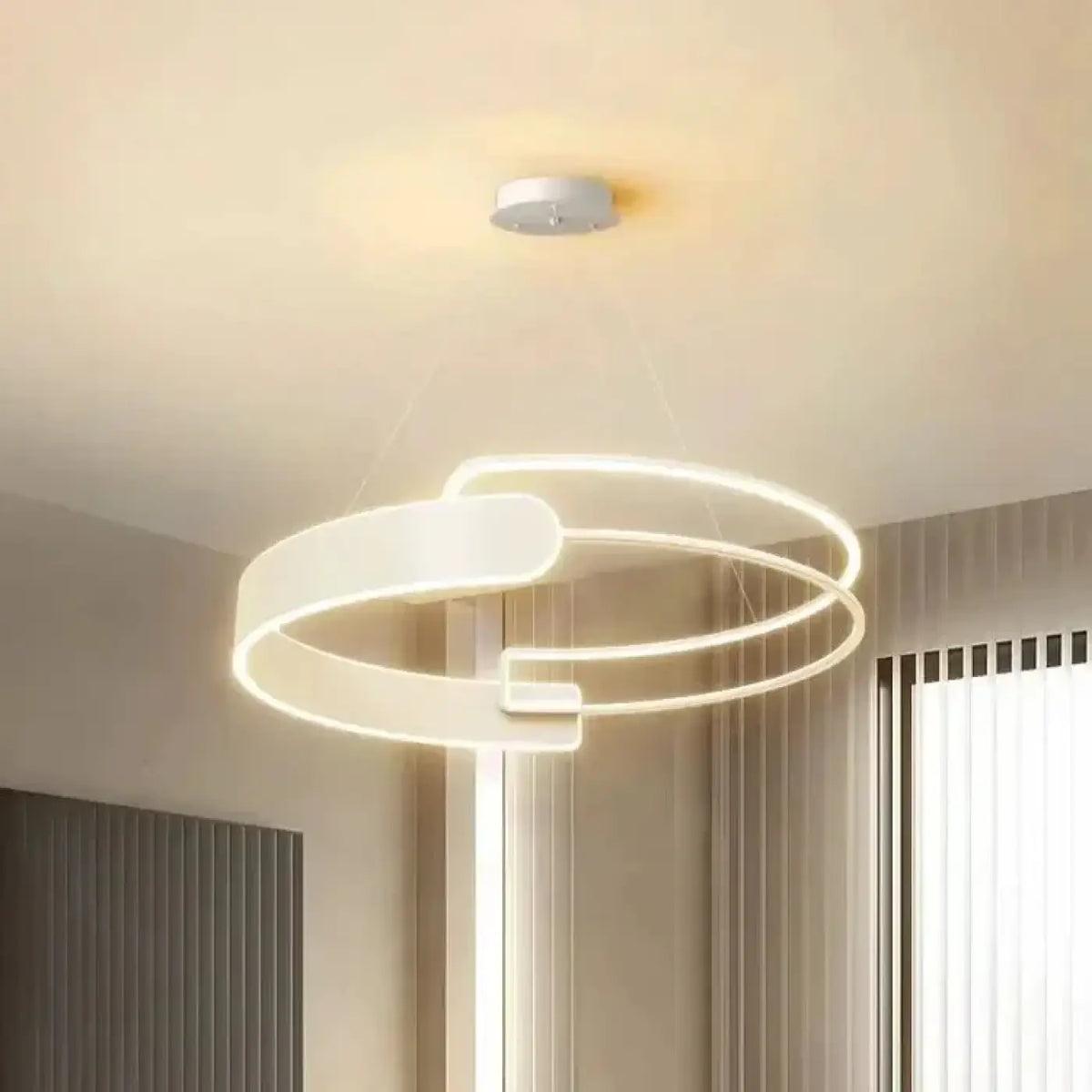 Suspension LED à Anneaux Entrelacés – Divel