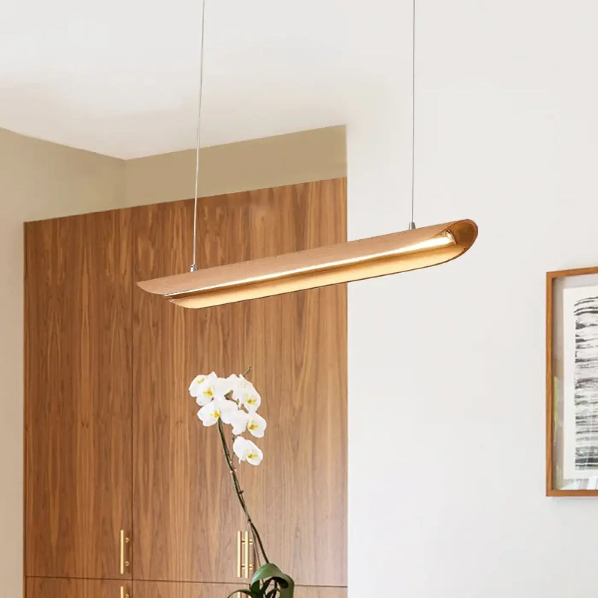 Suspension LED en Bois Courbé – Clonon