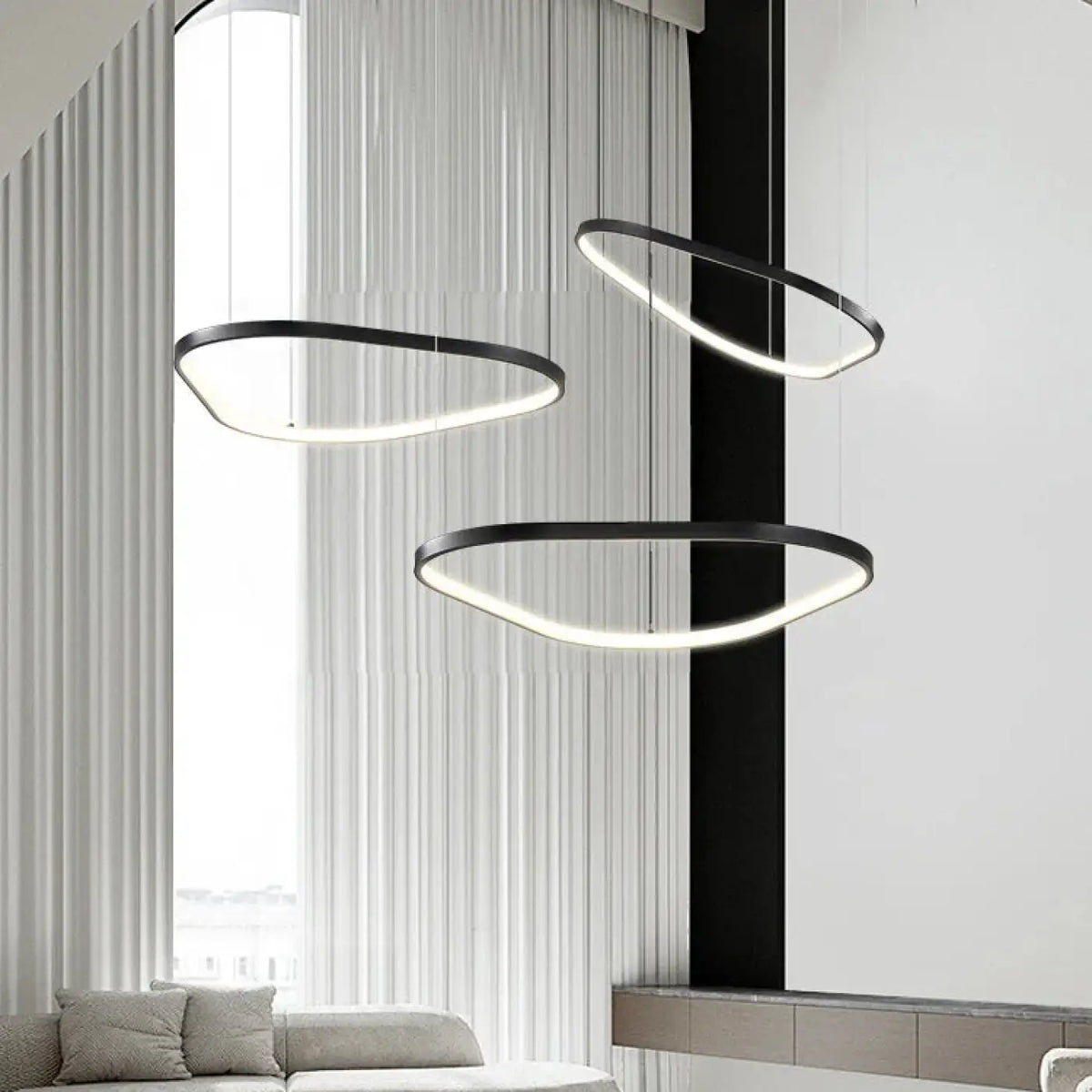 Suspension LED à Anneaux Design – Taria