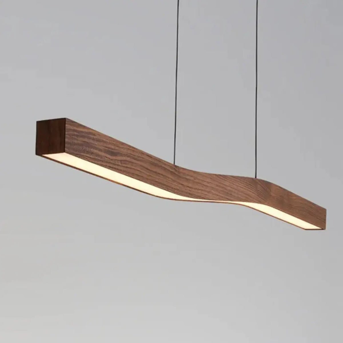 Suspension LED Ondulée en Bois – Bovio