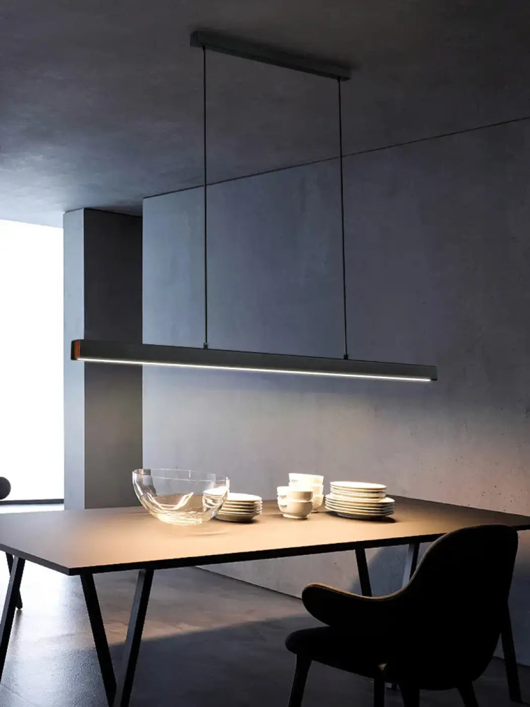Suspension Linéaire LED Noire – Kadel