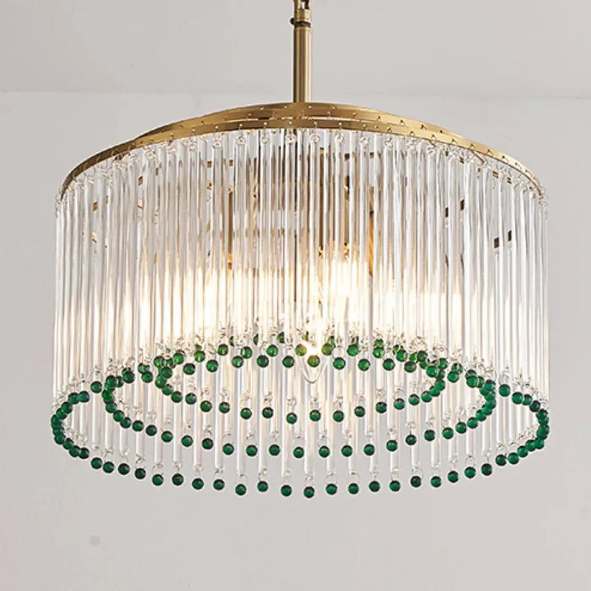 Suspension Art Déco en Verre Cristallin – Plimel