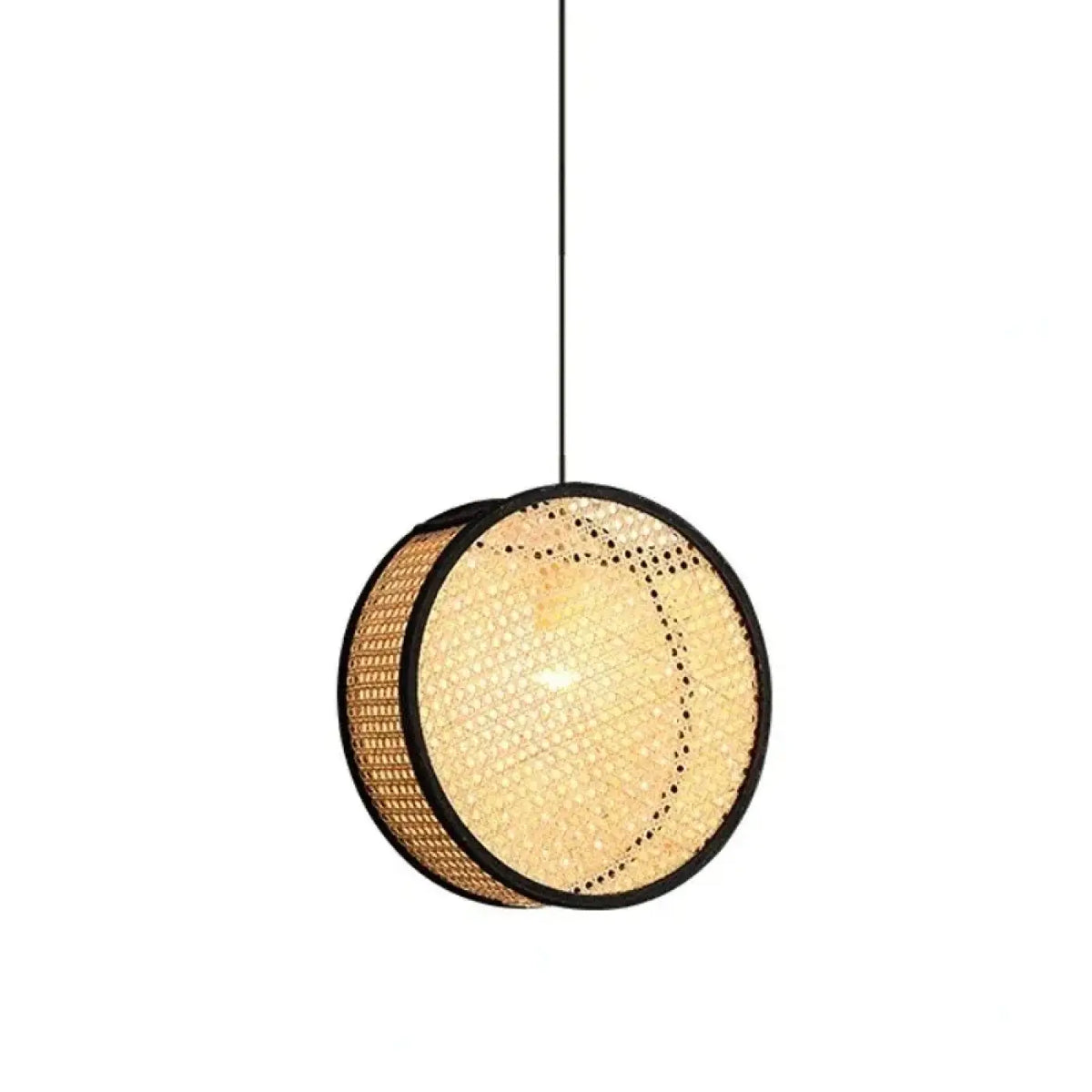 Suspension Ronde en Bambou Artisanale – Sirel
