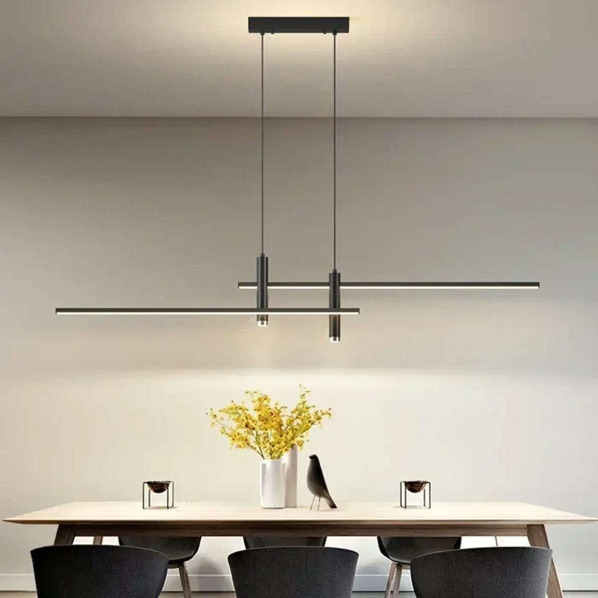 Suspension LED à Barres Quadrillées – Tilio