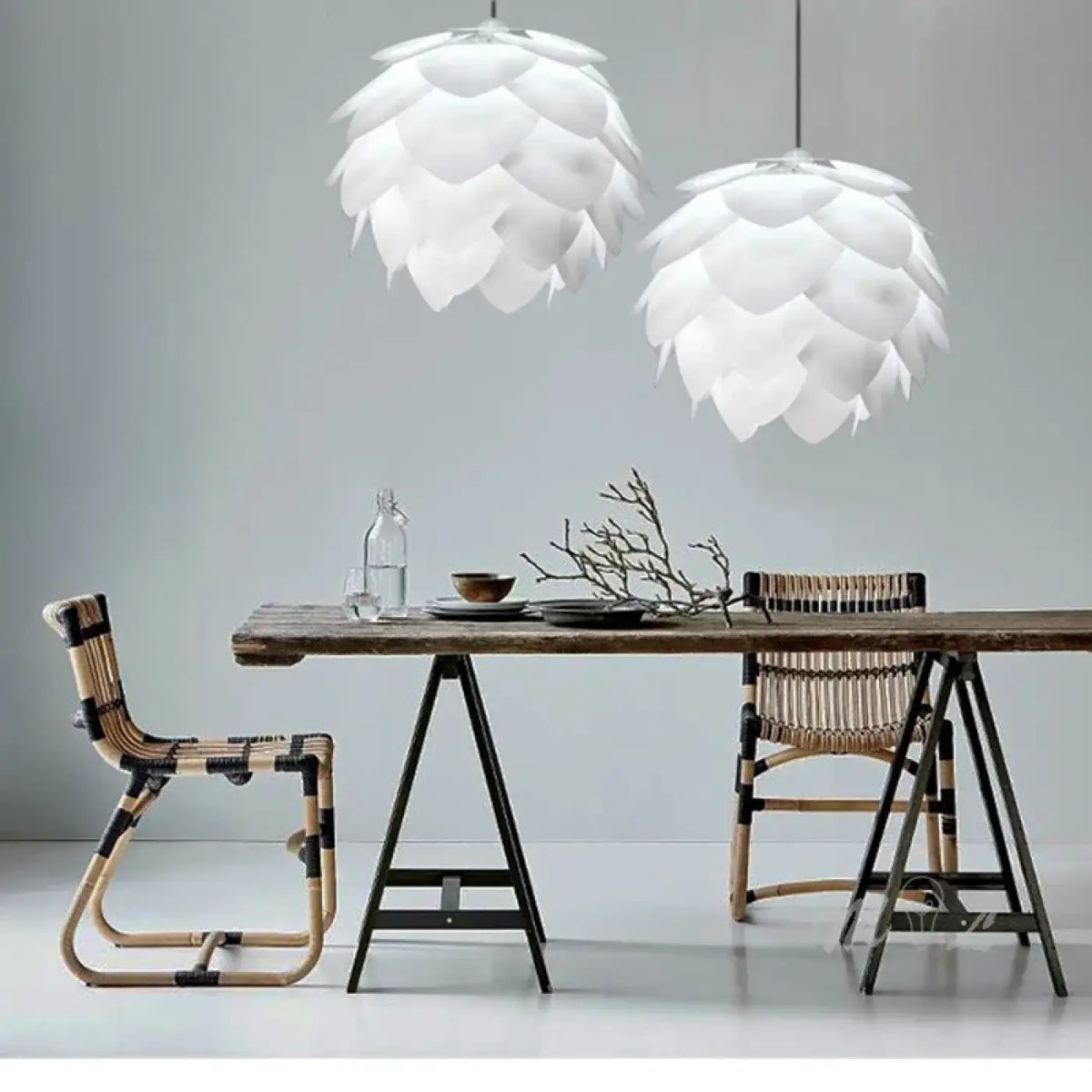 Suspension Artichaut Blanche Design – Nomelle
