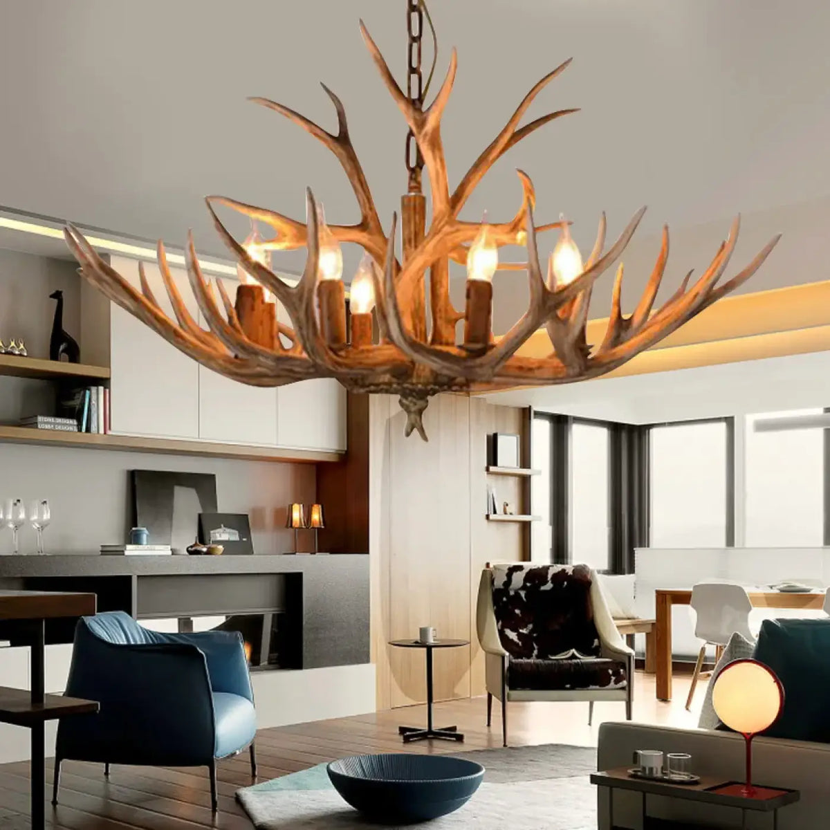 Suspension Bois de Cerf Rustique – Manio