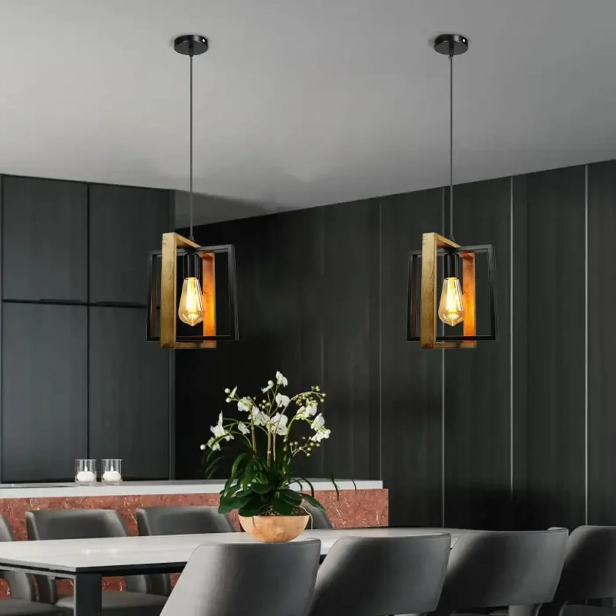 Suspension en Bois Vintage – Jedio