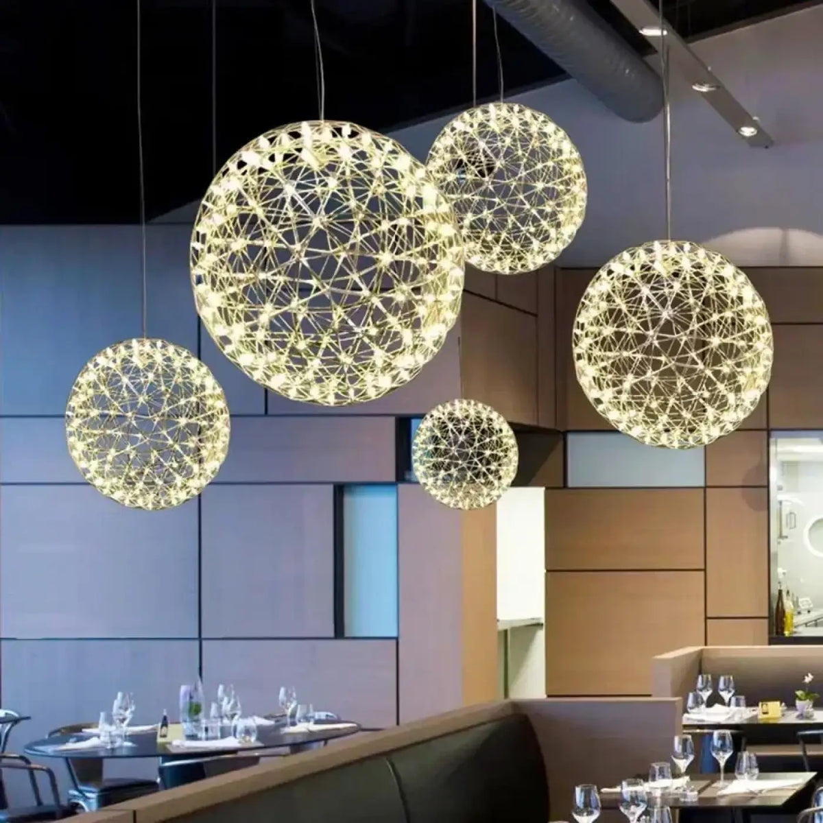 Suspension Boule LED Grande Hauteur – Josane