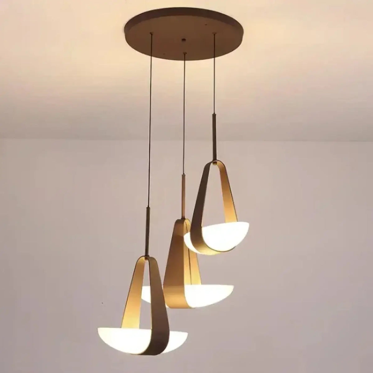 Suspension Contemporaine Noir et Verre – Fodel