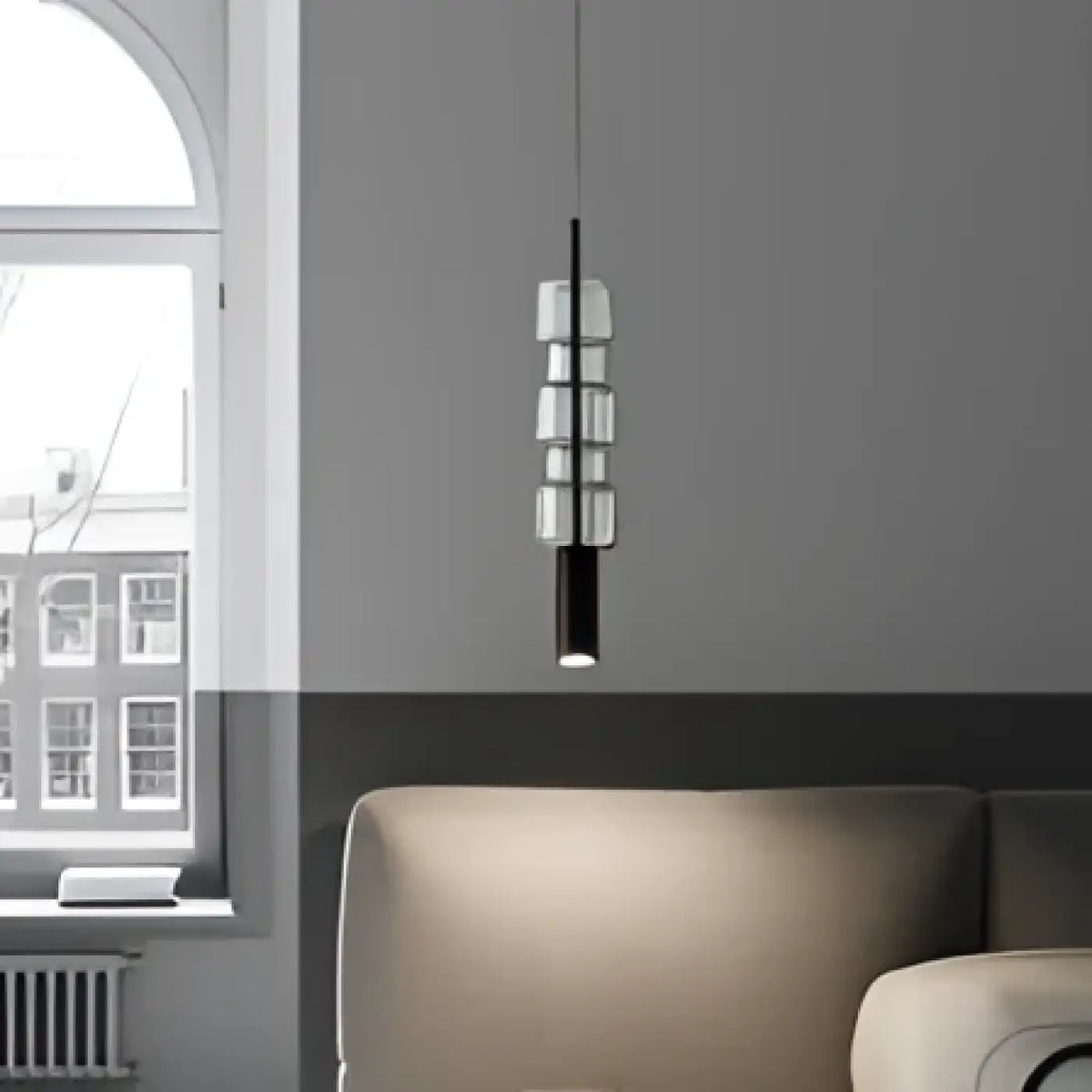 Suspension Verticale en Verre Soufflé – Brévia