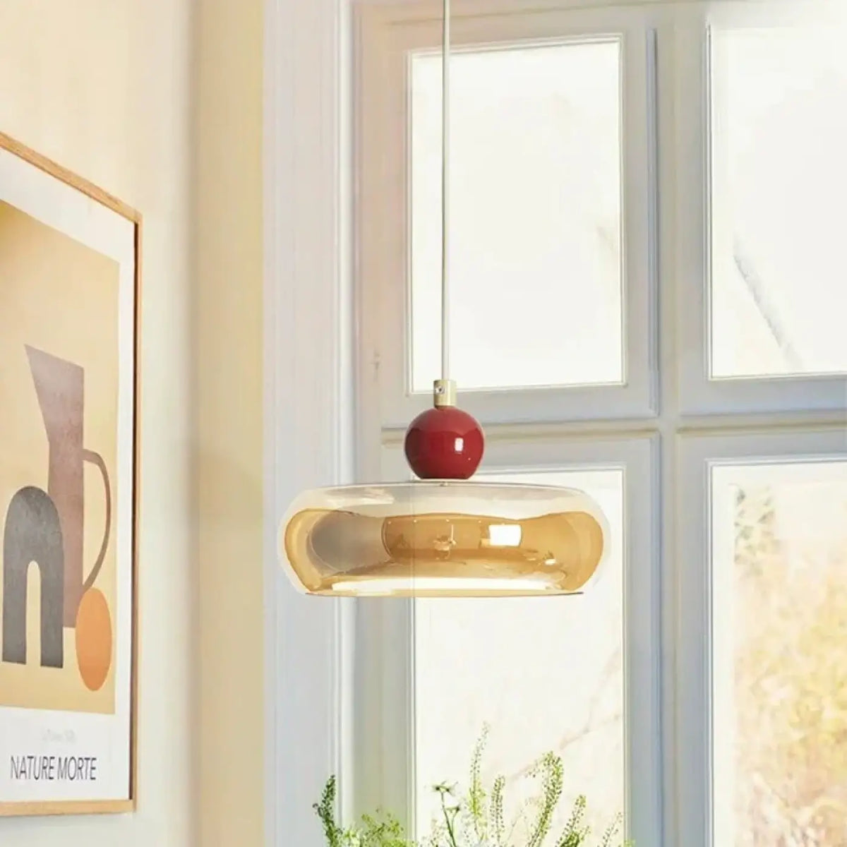 Suspension en Verre et Bois – Virelle