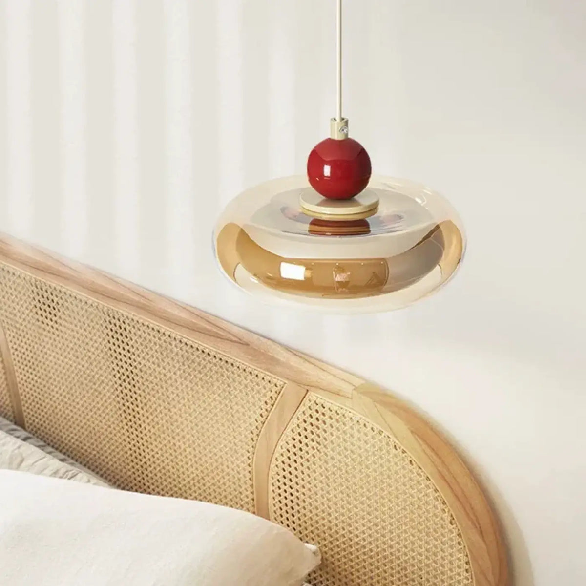 Suspension en Verre et Bois – Virelle