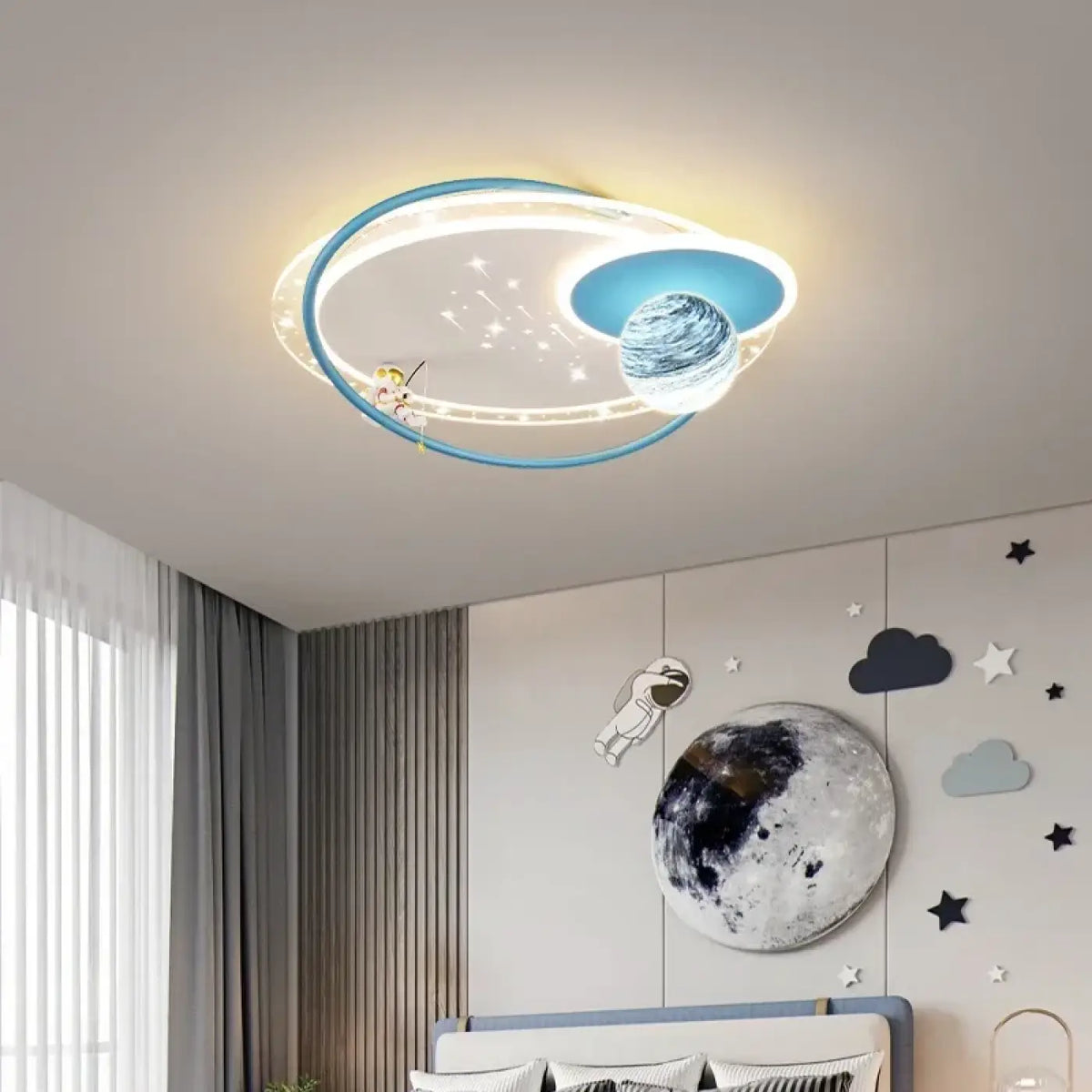 Suspension LED Planète et Anneaux – Limia