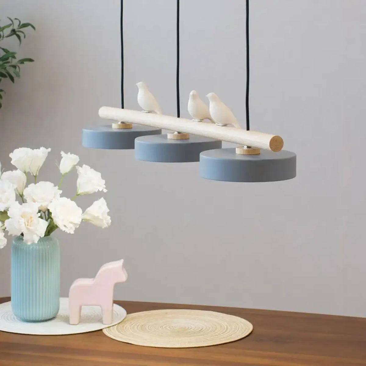 Suspension Scandinave Oiseaux en Bois – Lasio