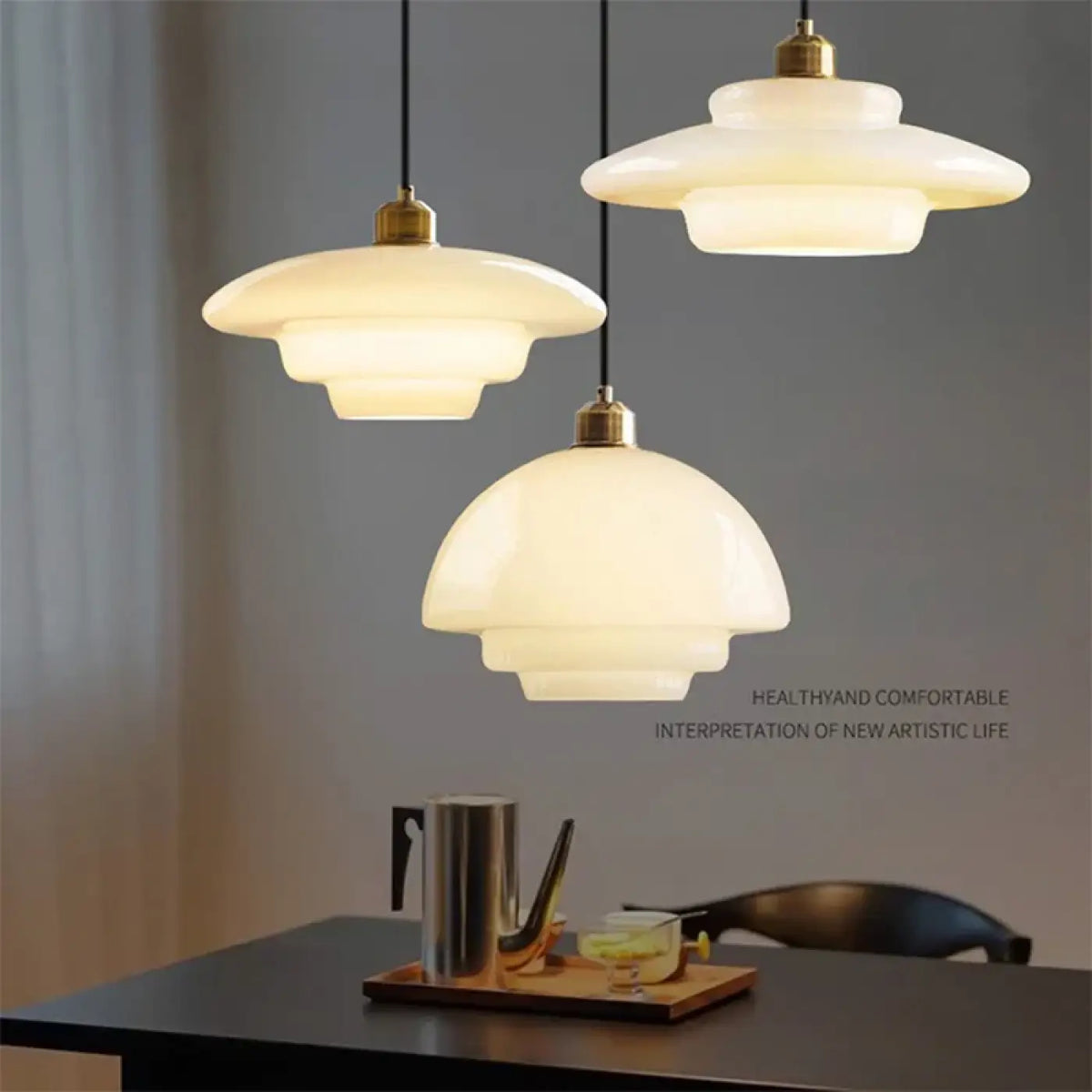Suspension LED Blanche Épurée – Clénel