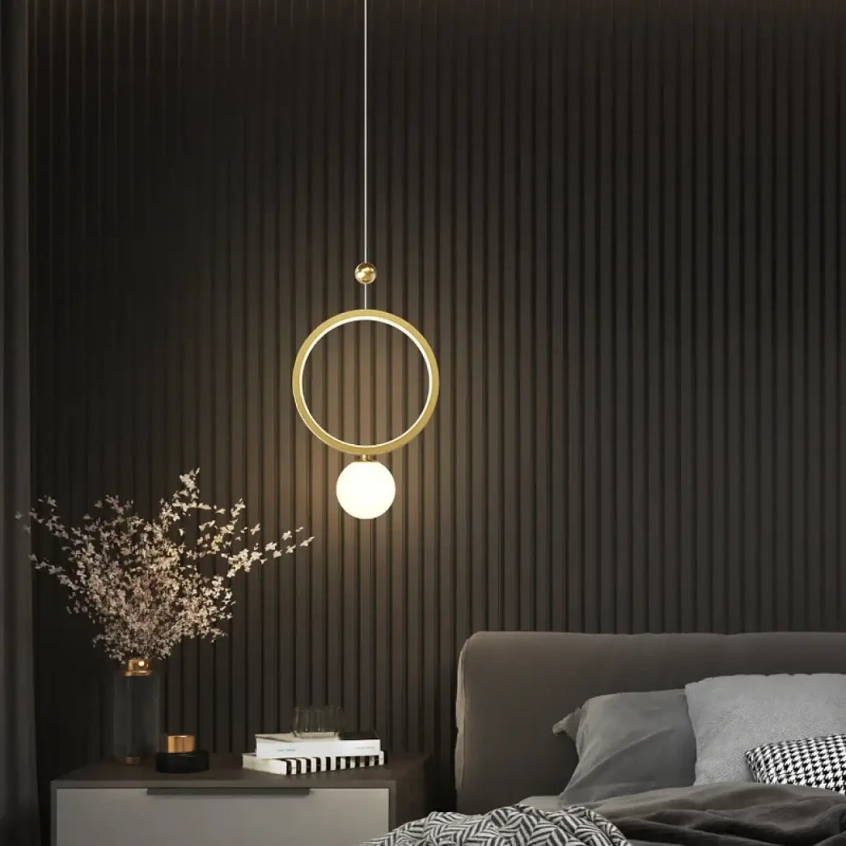 Suspension LED Circulaire pour Chambre – Rélan