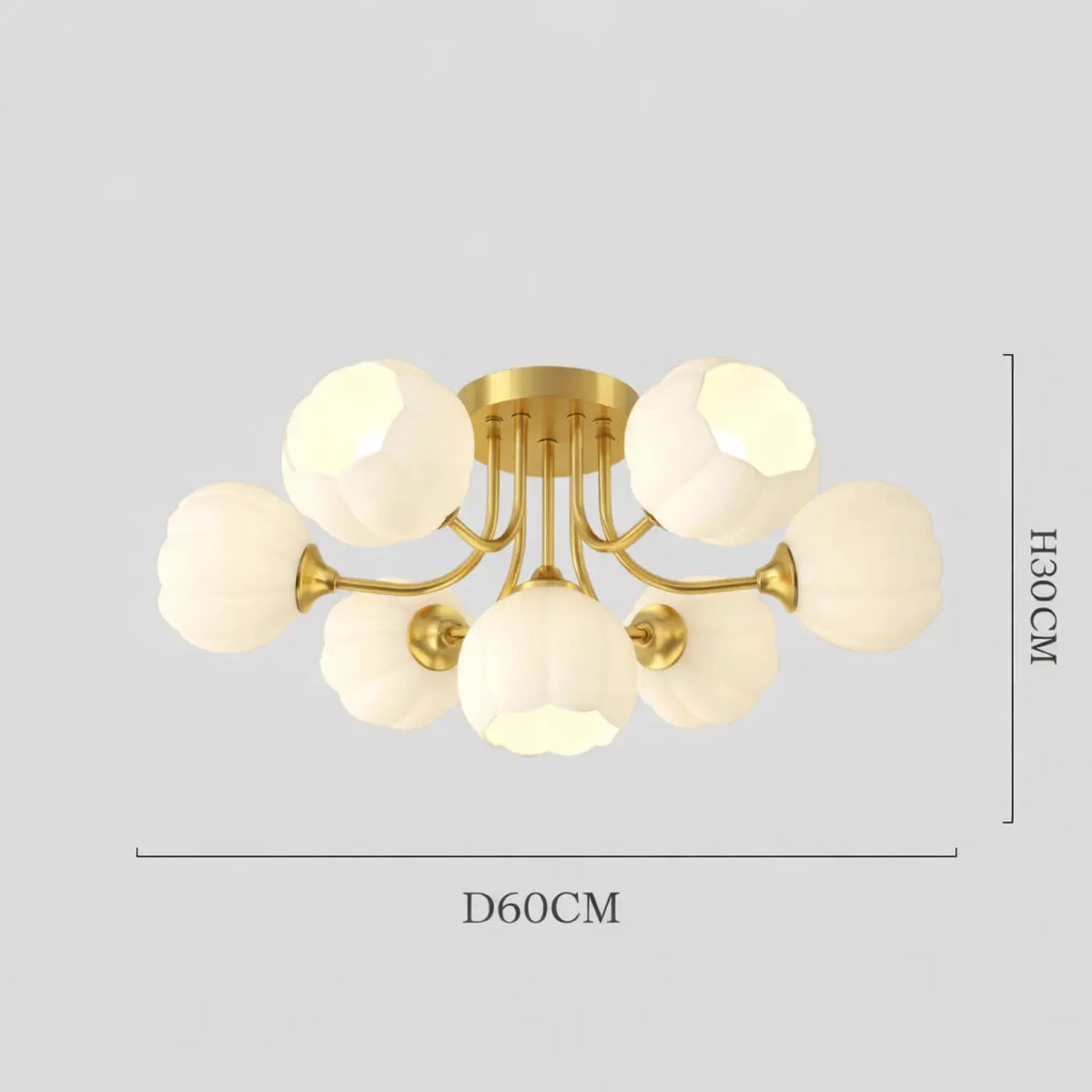 Suspension Design à Globes en Verre – Anio