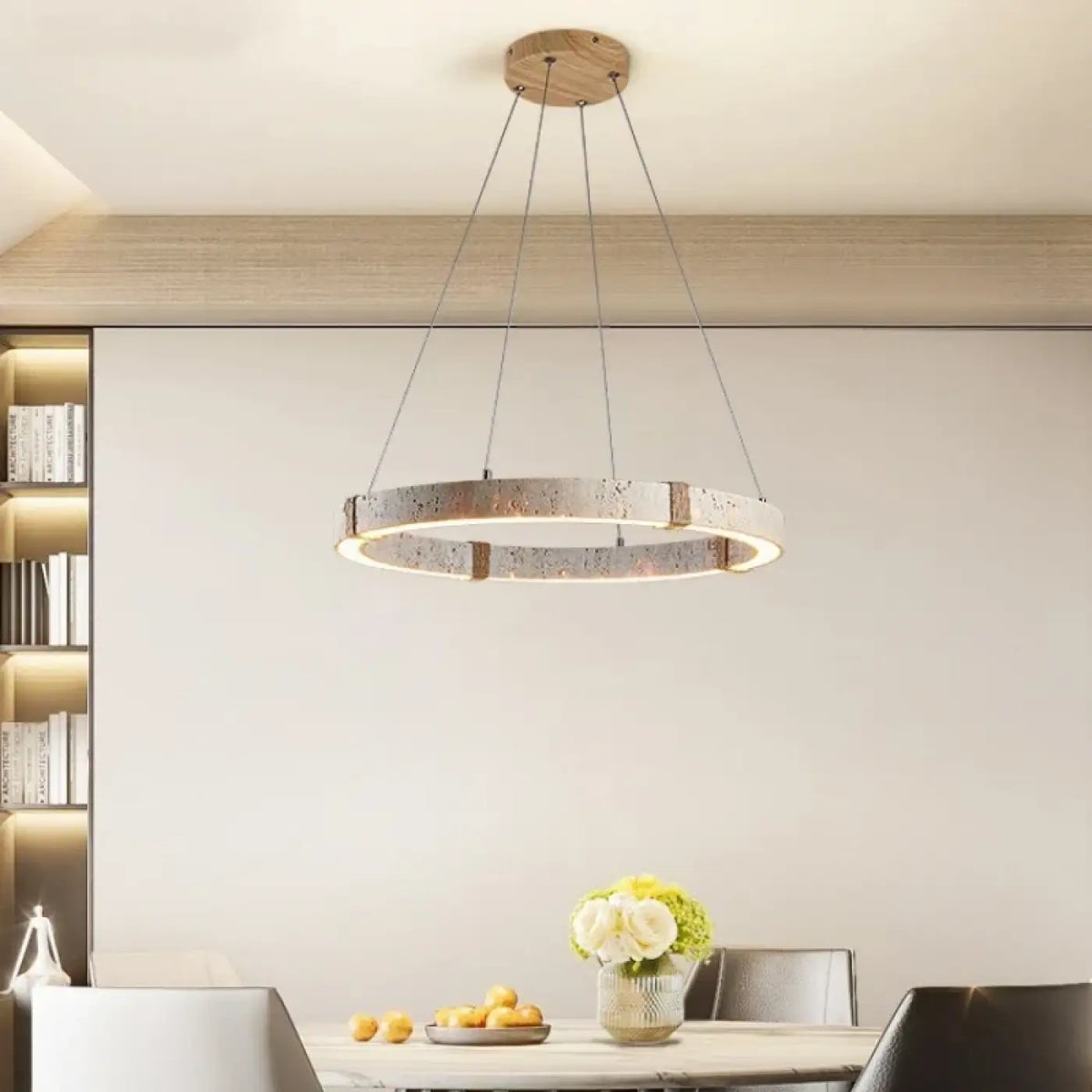 Suspension Moderne en Bois et Métal – Kemia