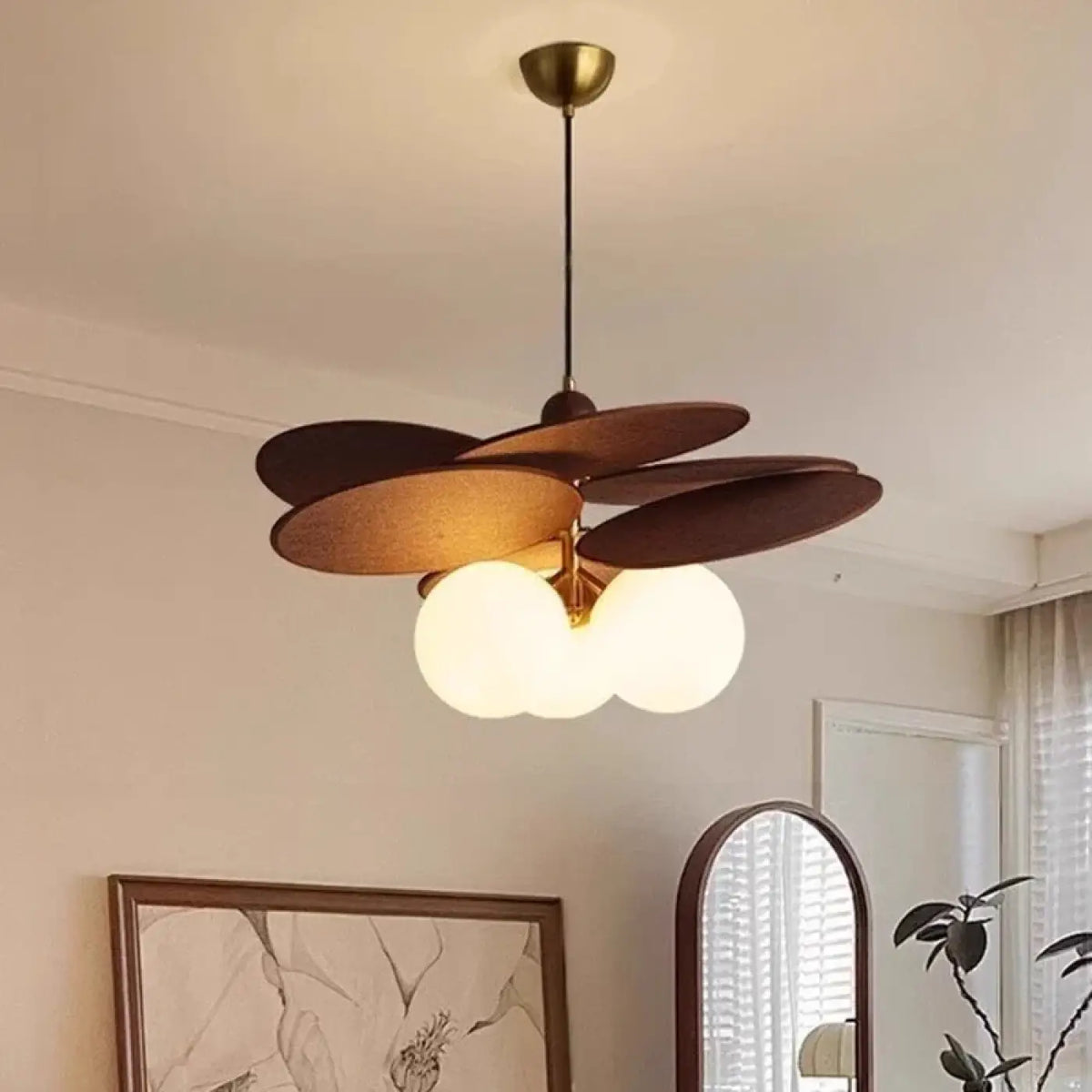 Suspension Moderne Bois et Métal – Nimette