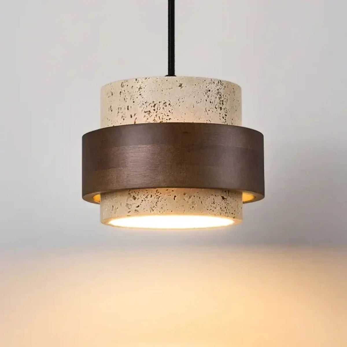 Suspension en Bois et Pierre Naturelle – Grorine
