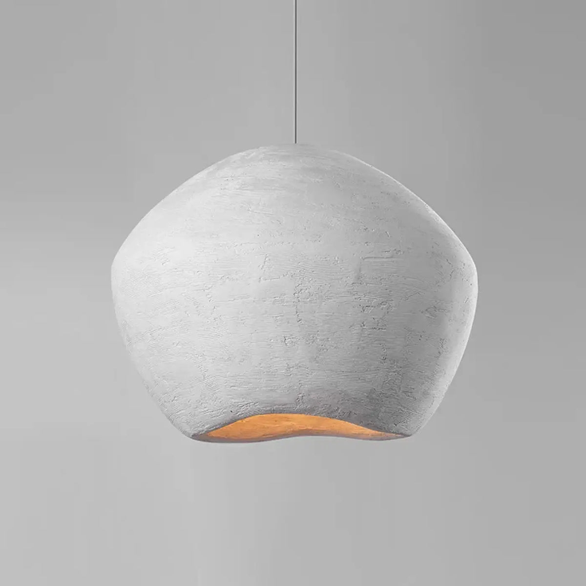 Suspension en Plâtre Texturé Blanc – Tirelle