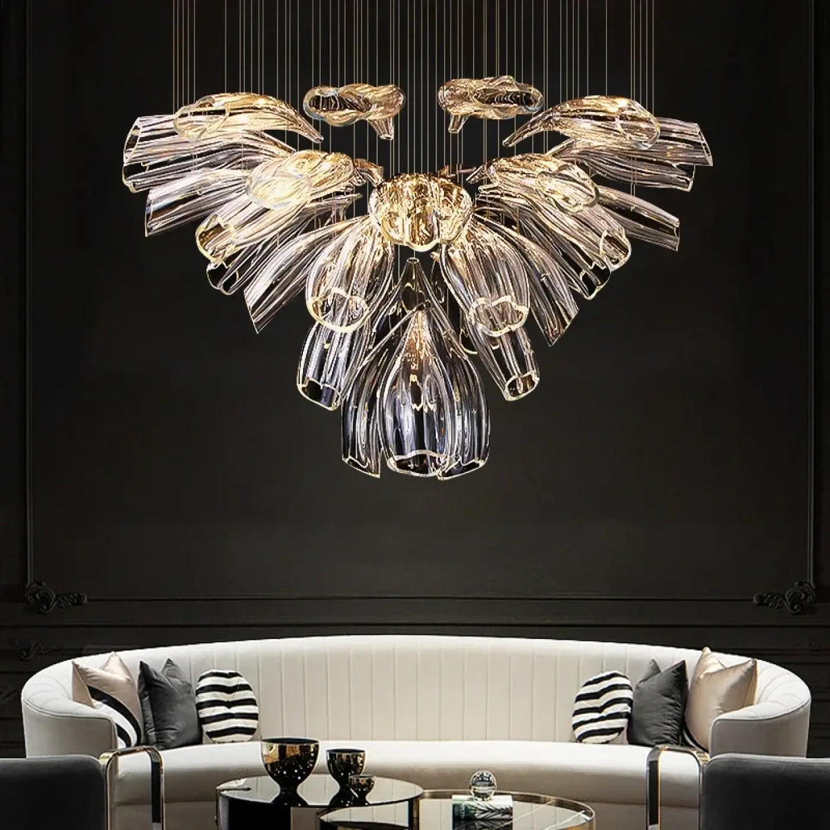 Suspension Moderne en Verre – Samine