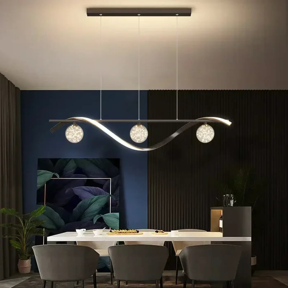 Suspension Ondulée à 3 Boules – Ziris