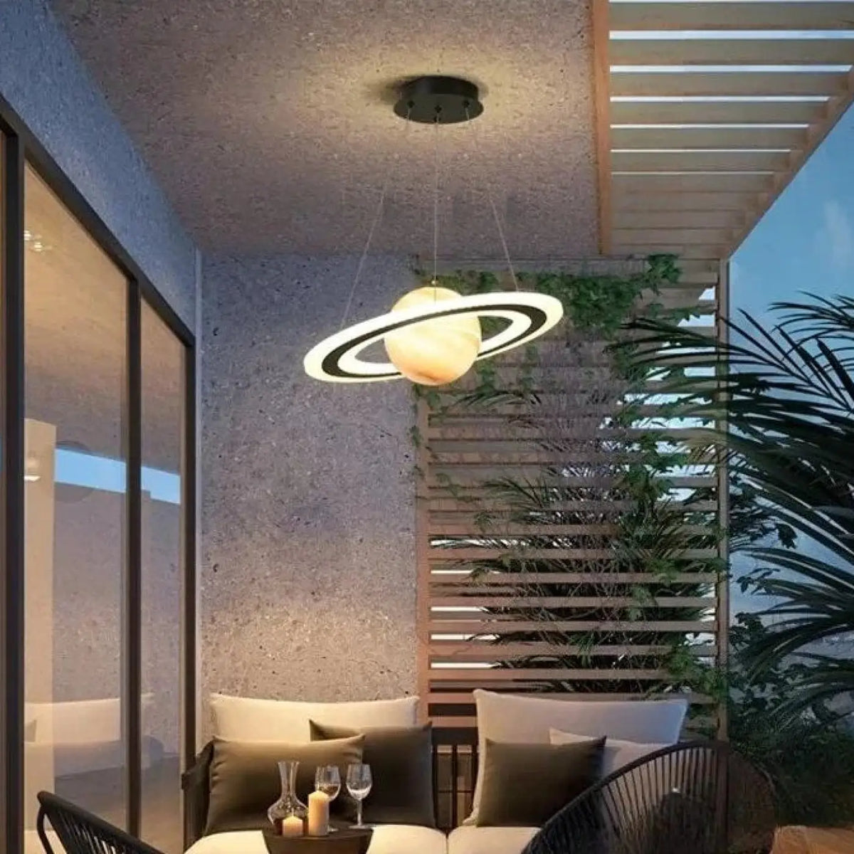 Suspension LED Planète Saturne – Pline