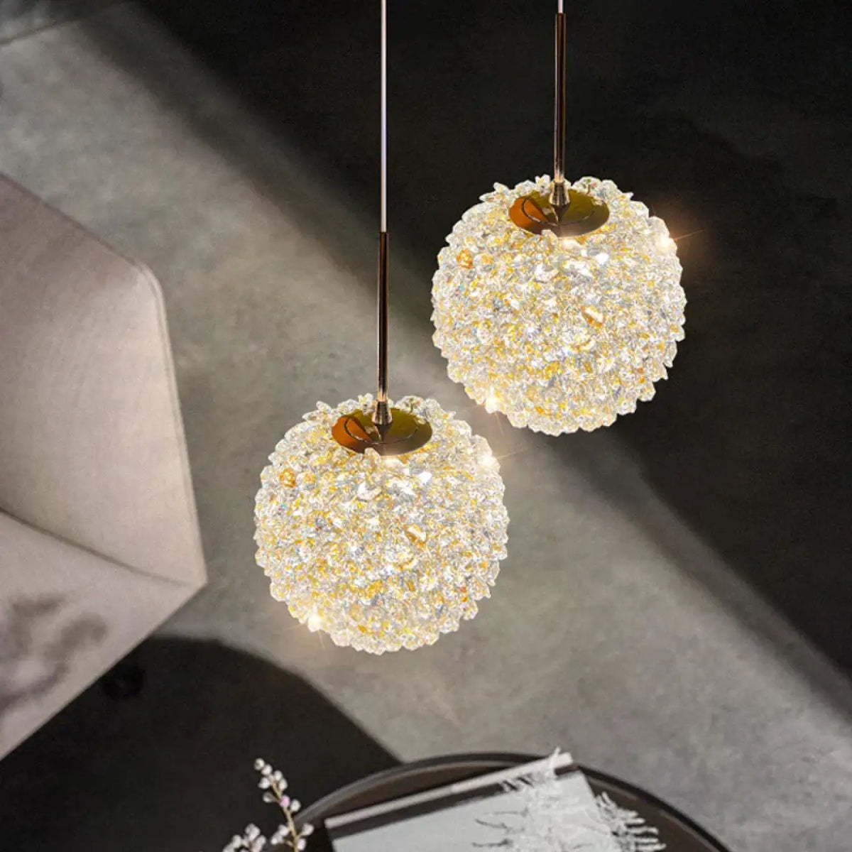 Suspension Ronde Lumière Chaude Chambre – Avine