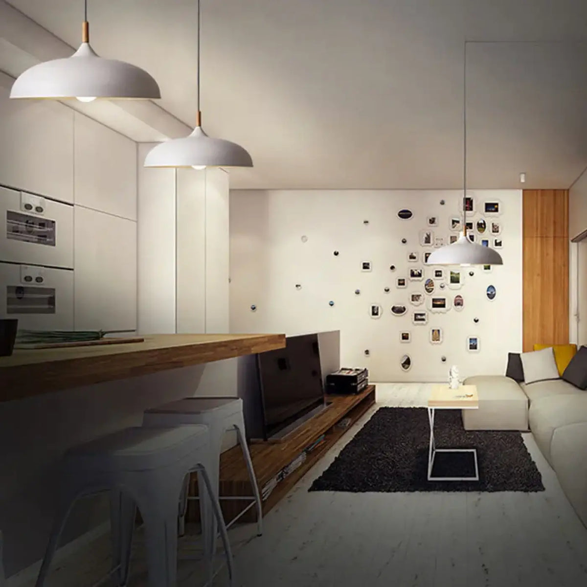 Suspension Scandinave avec Détail Bois – Tédan