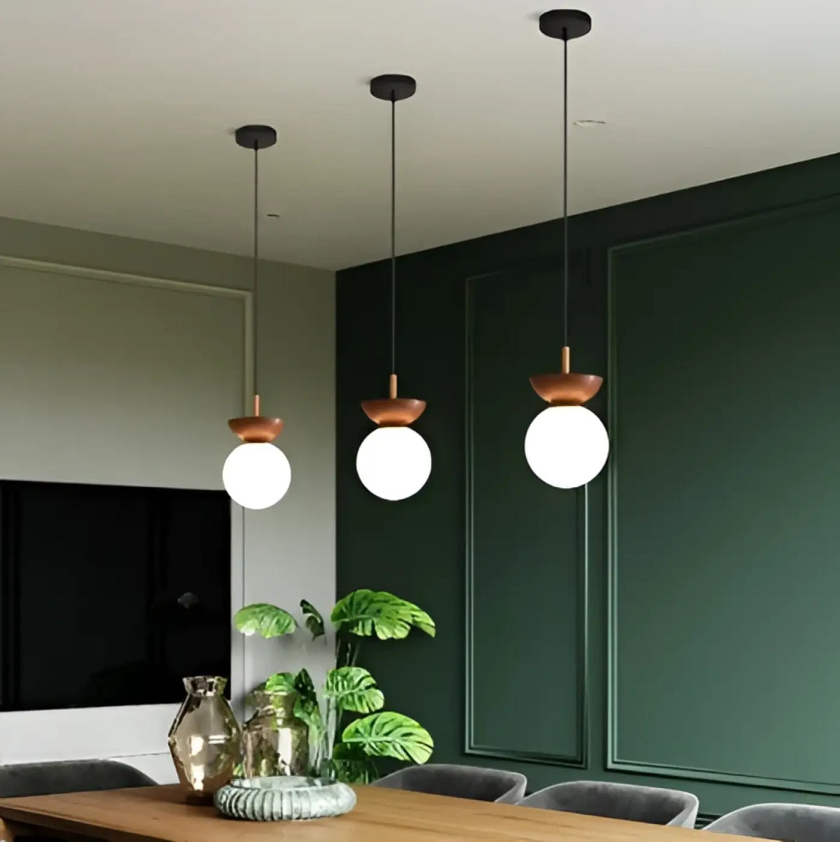 Suspension Scandinave Globe Opale – Fonelle