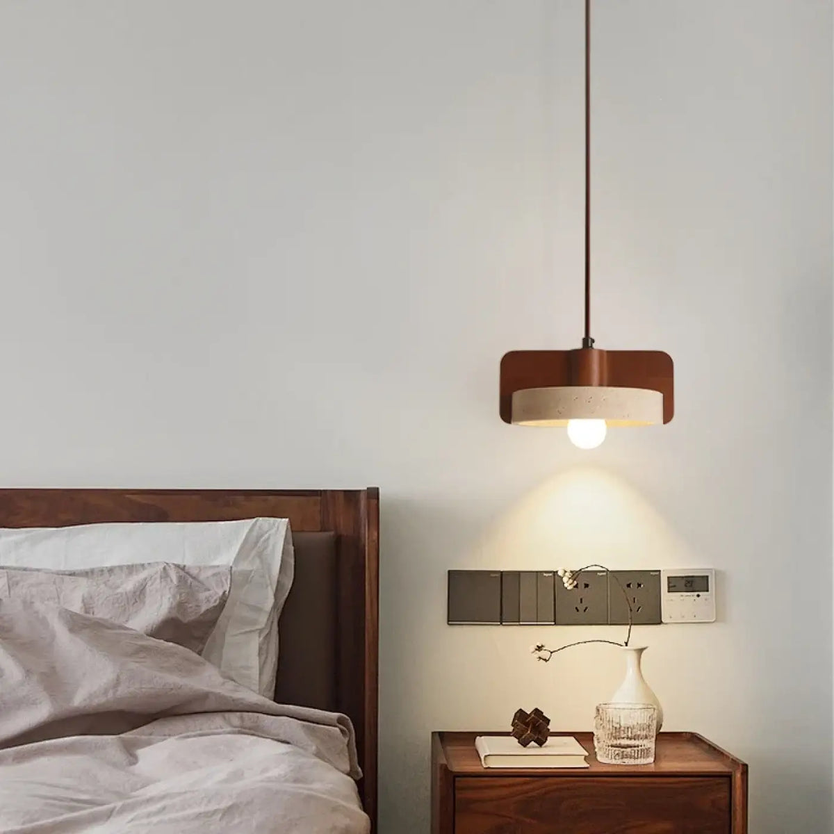 Suspension en Travertin Minimaliste – Ramel