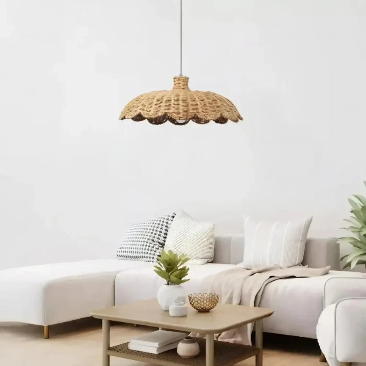 Suspension en Rotin Tressé Bohème – Plaman